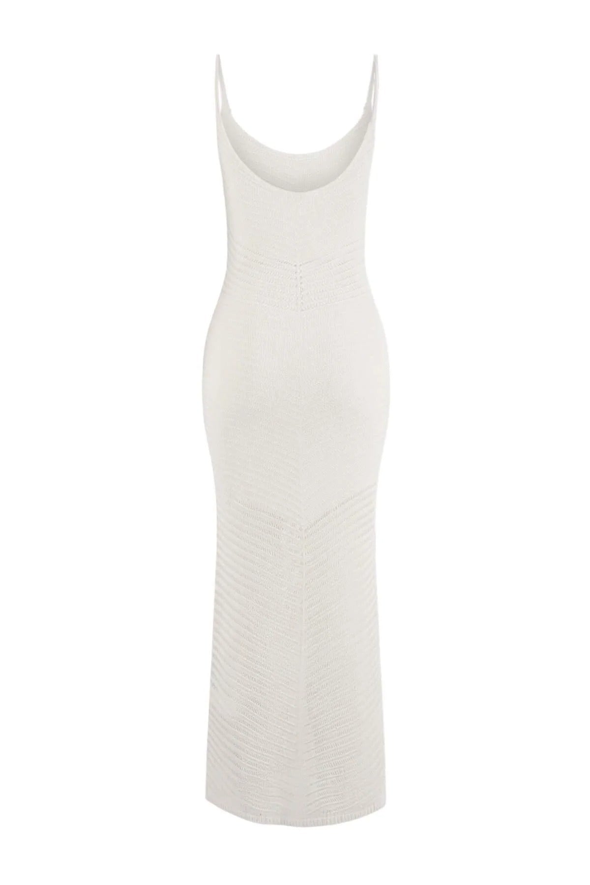 Knitted Maxi V-Neck Beach Dress