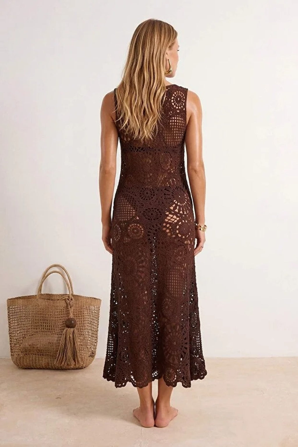 Knitted Maxi Beach Dress