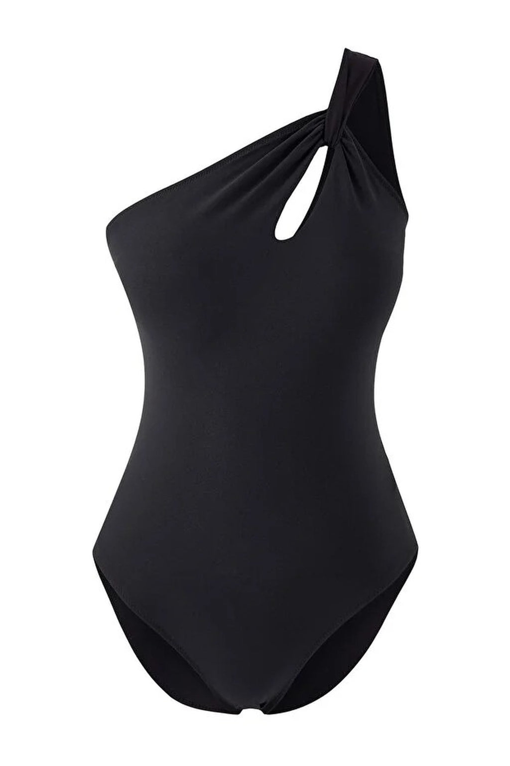 One Shoulder Cut Out Detail Padded Regular Swimsuit