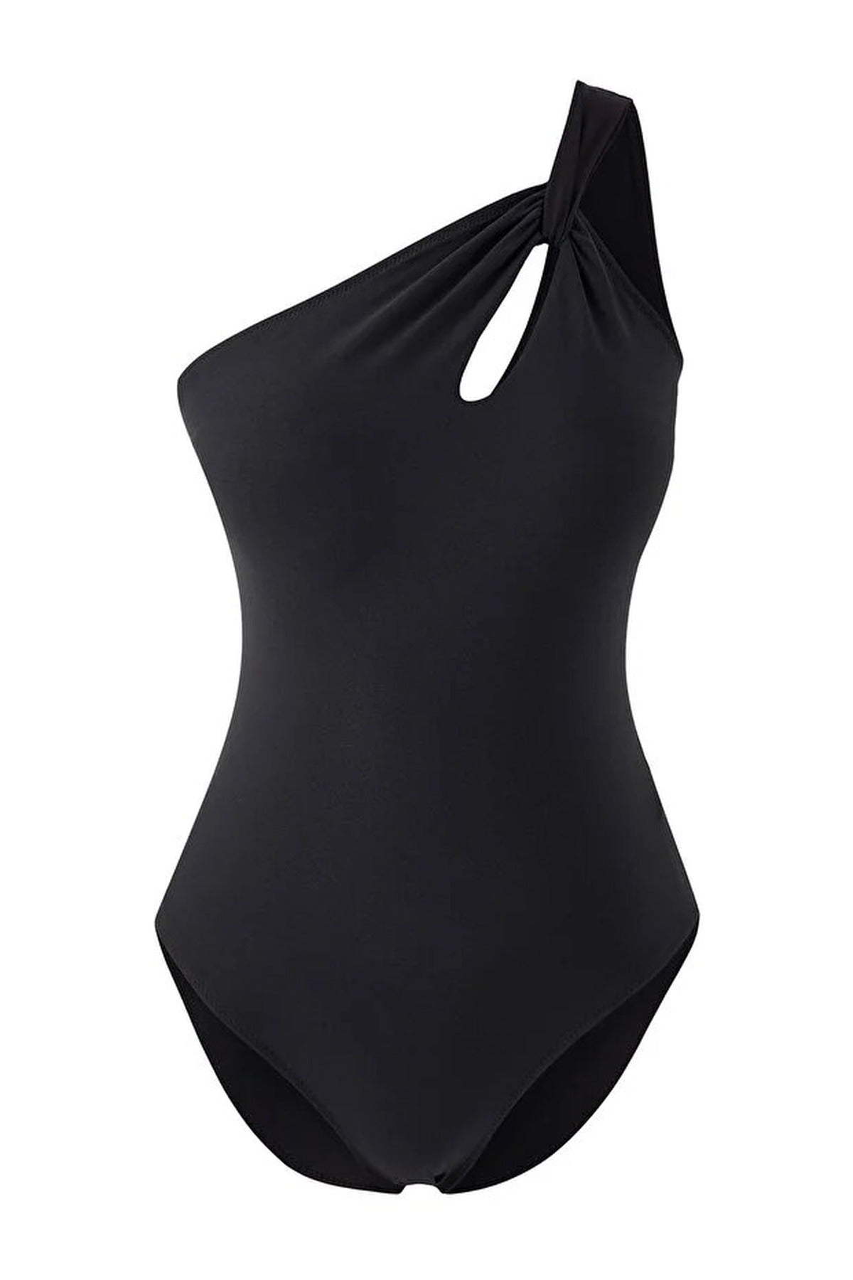 One Shoulder Cut Out Detail Padded Regular Swimsuit