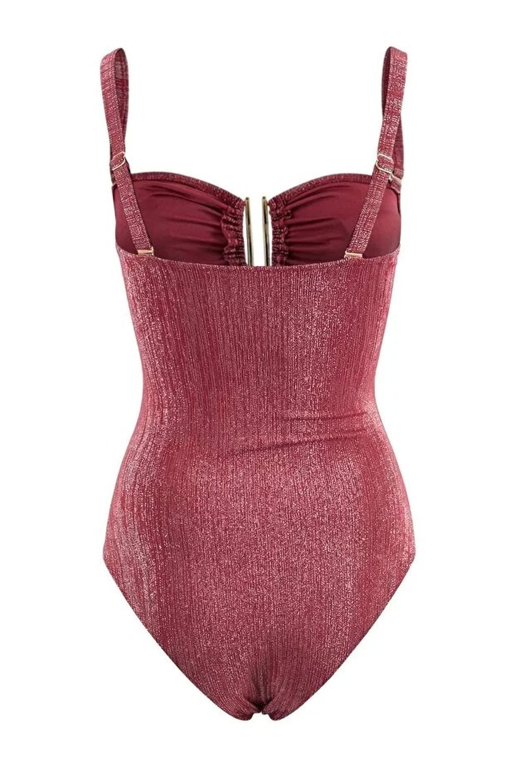Strapless Regular Swimsuit with Glitter Accessories