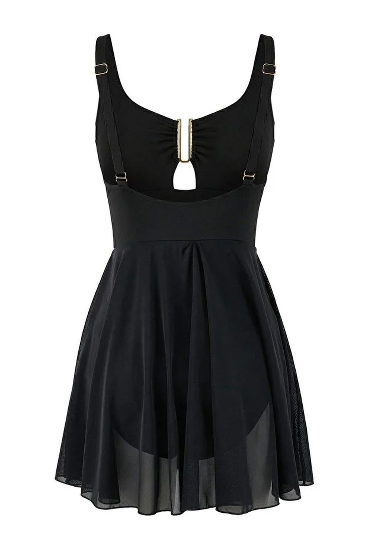 Accessory U-Neck Covered Regular Swimsuit