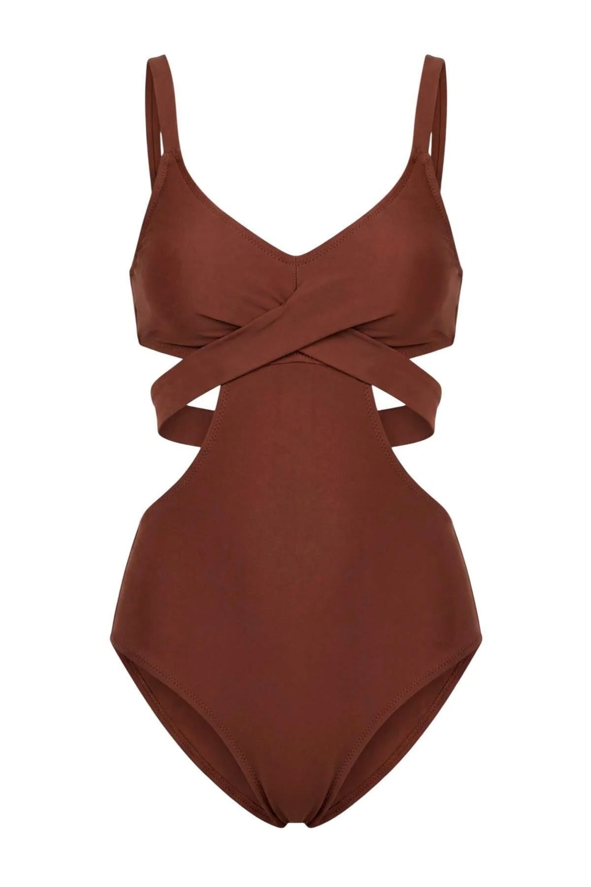 Cut Out Detail Padded Regular Swimsuit