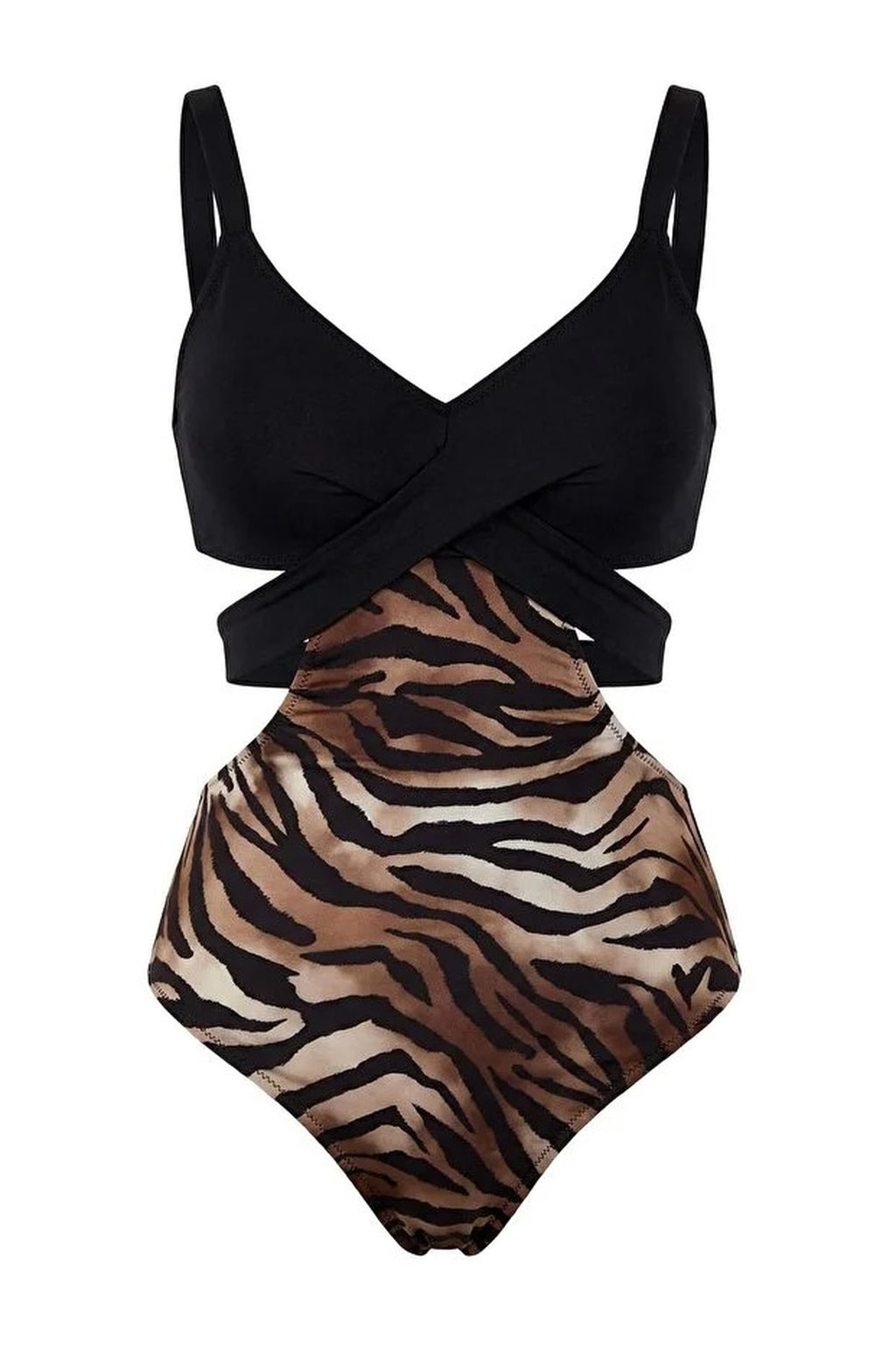 Cut Out Detail Padded Regular Swimsuit