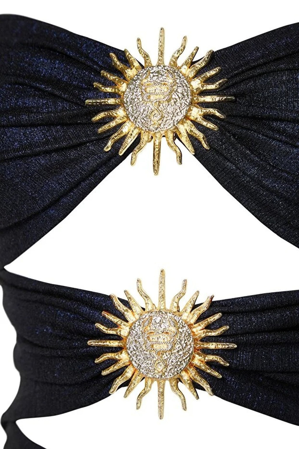 Evening Dress with Sun Accessory Details