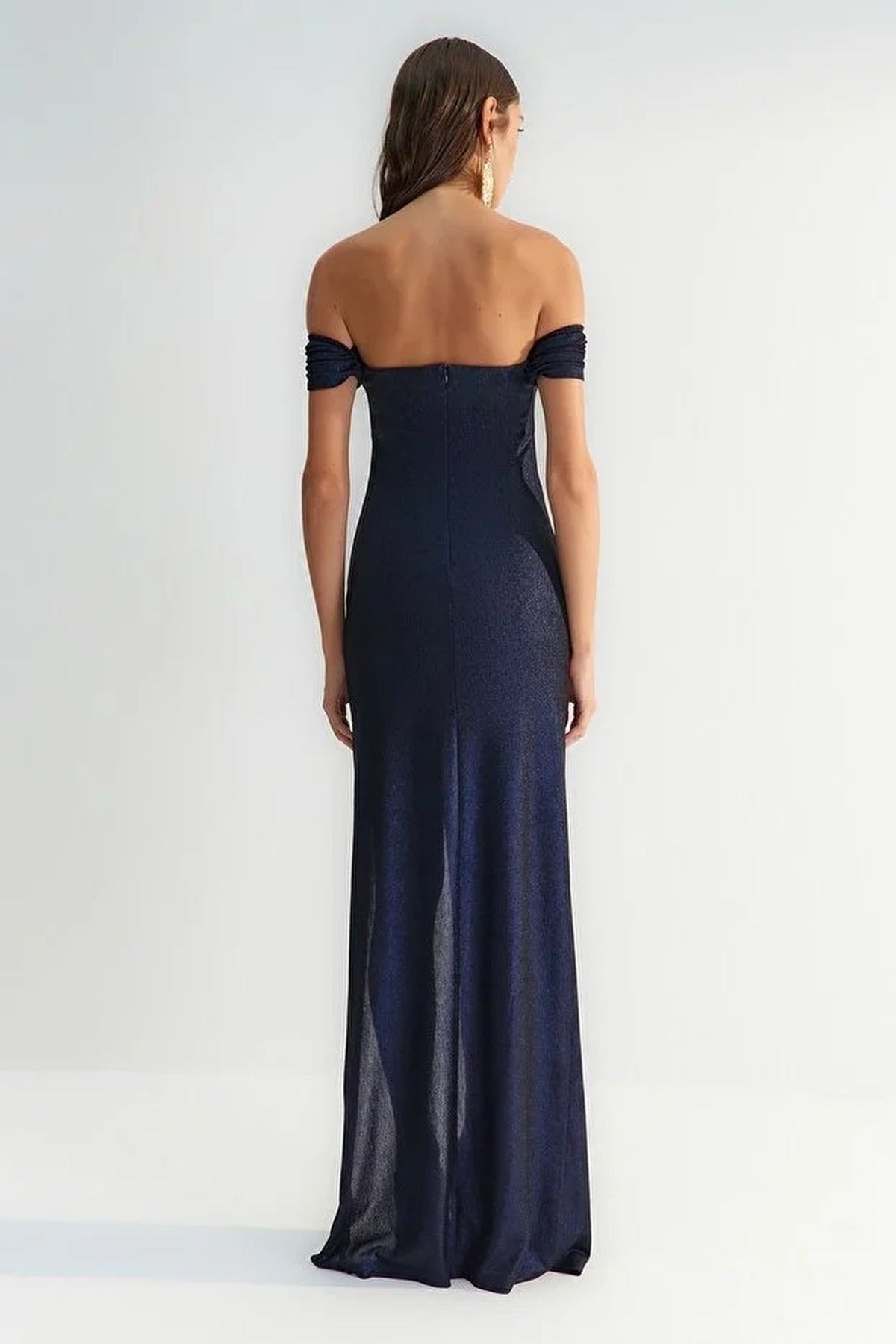 Evening Dress with Sun Accessory Details