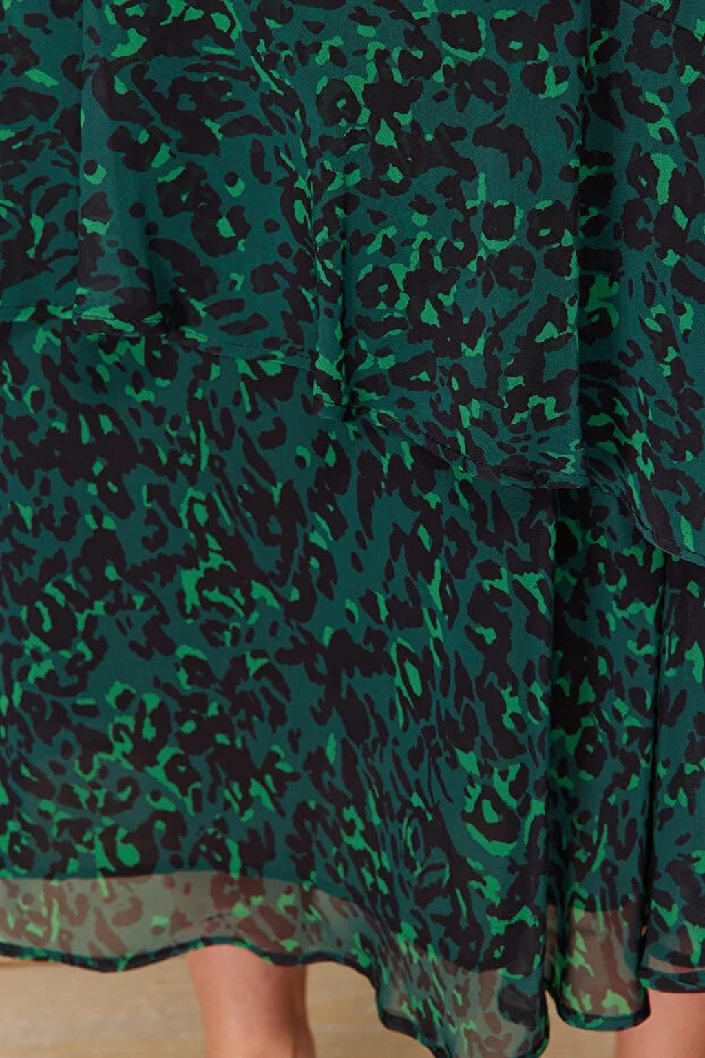 Animal Print Lined Woven Skirt