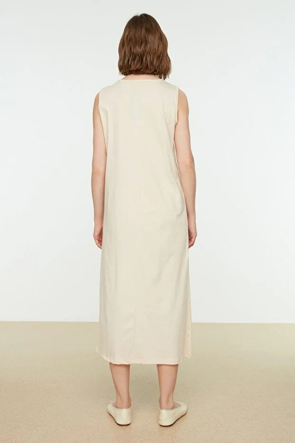Sleeveless Long Lined Undershirt Dress