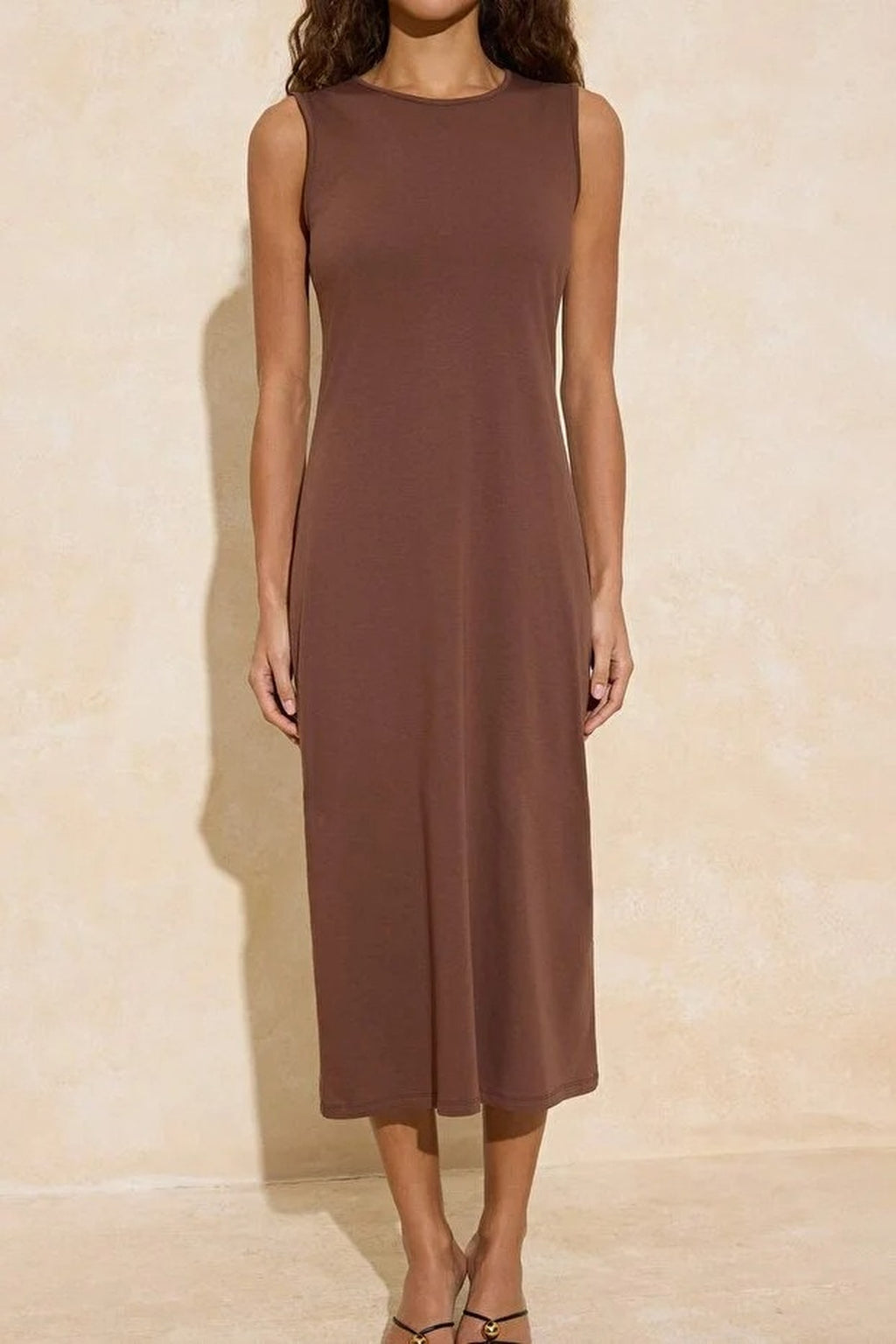 Sleeveless Long Lined Undershirt Dress