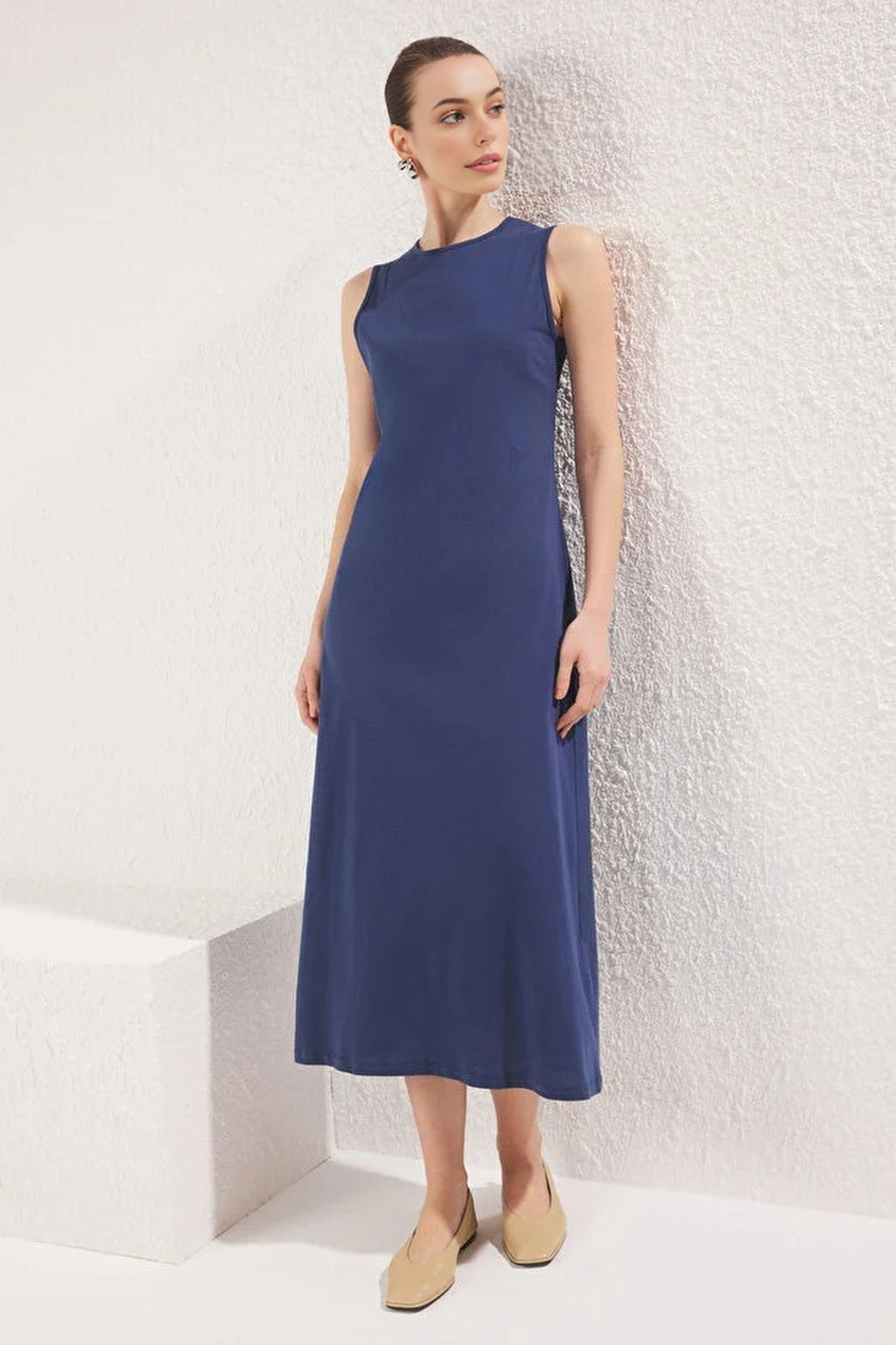 Sleeveless Long Lined Undershirt Dress