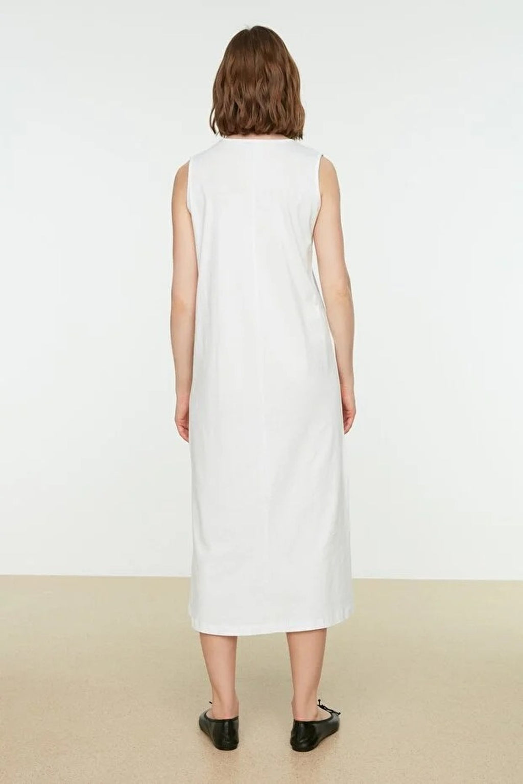 Sleeveless Long Lined Undershirt Dress