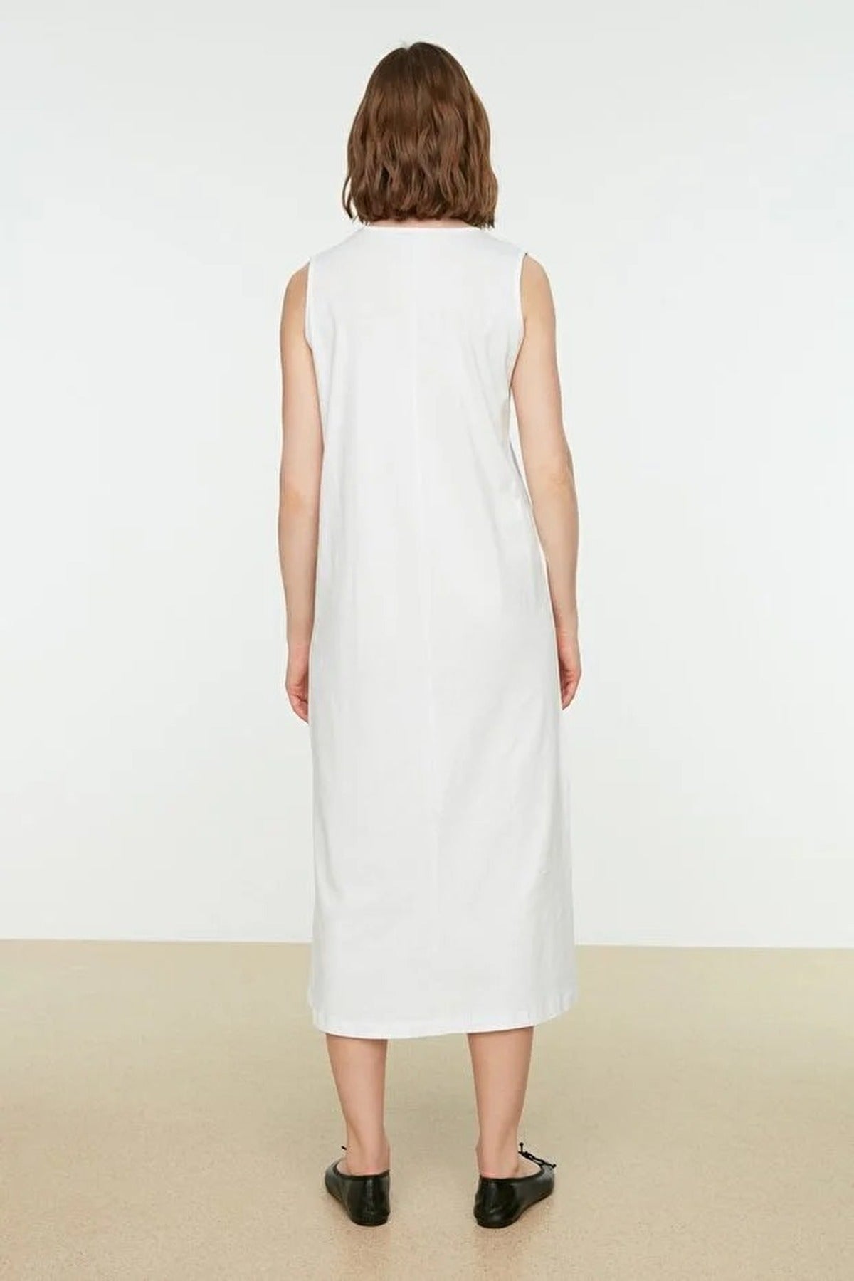 Sleeveless Long Lined Undershirt Dress