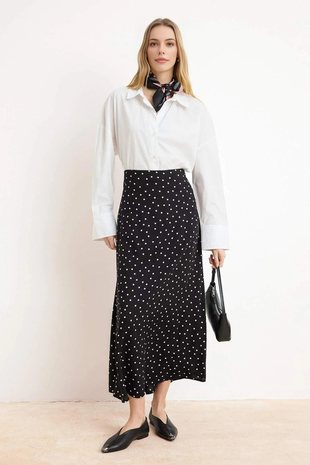 Patterned Bell-Shaped Skirt