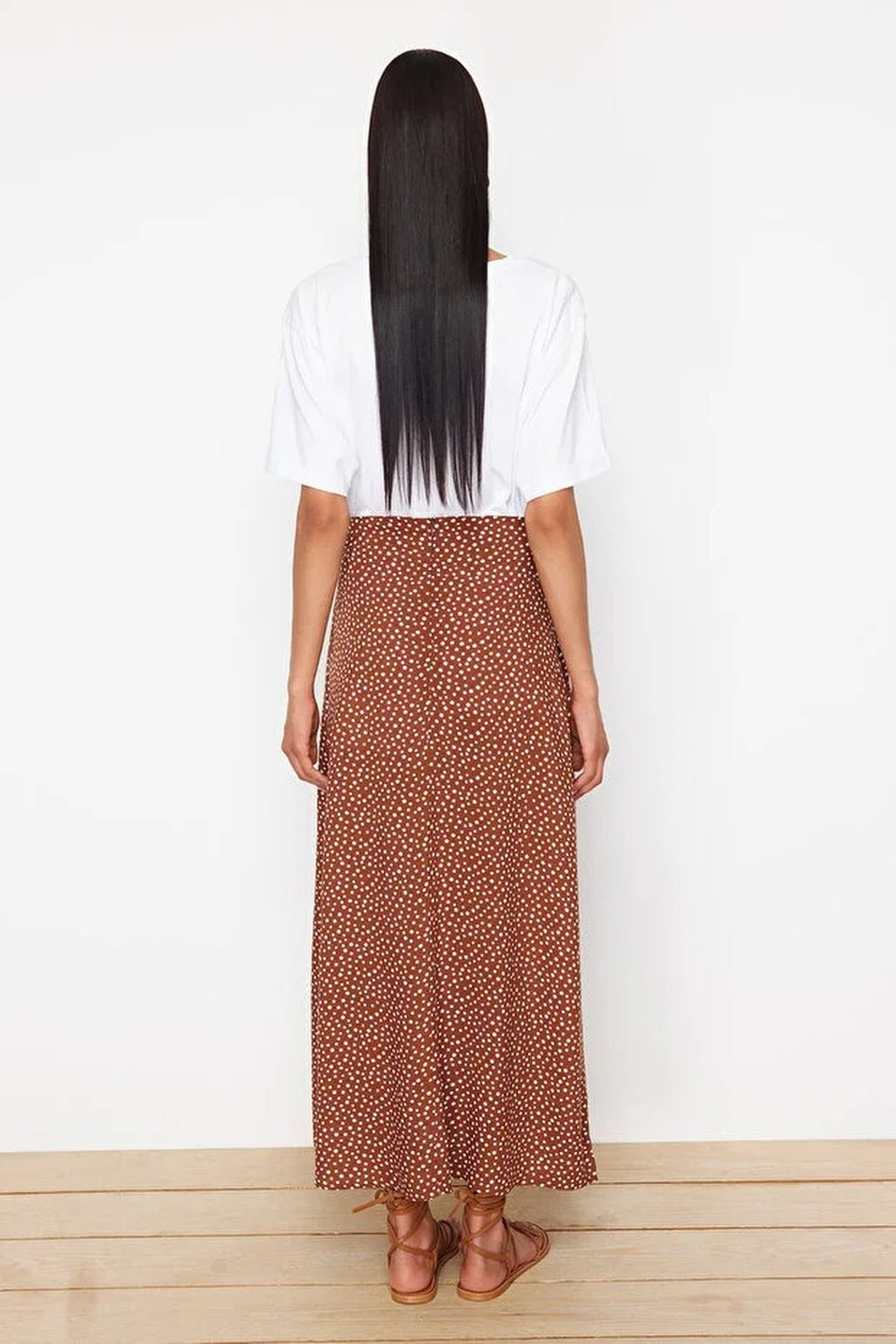 Patterned Bell-Shaped Skirt