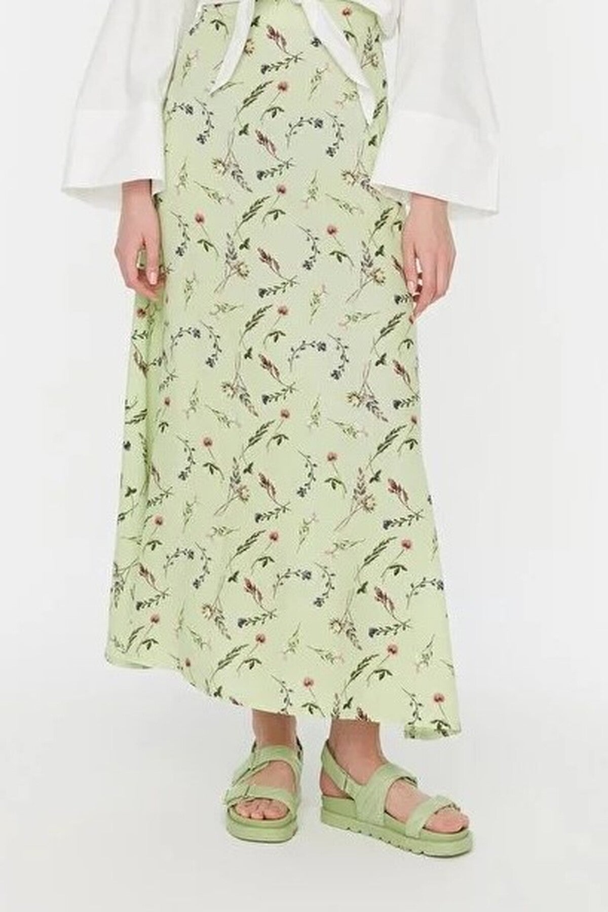Patterned Bell-Shaped Skirt