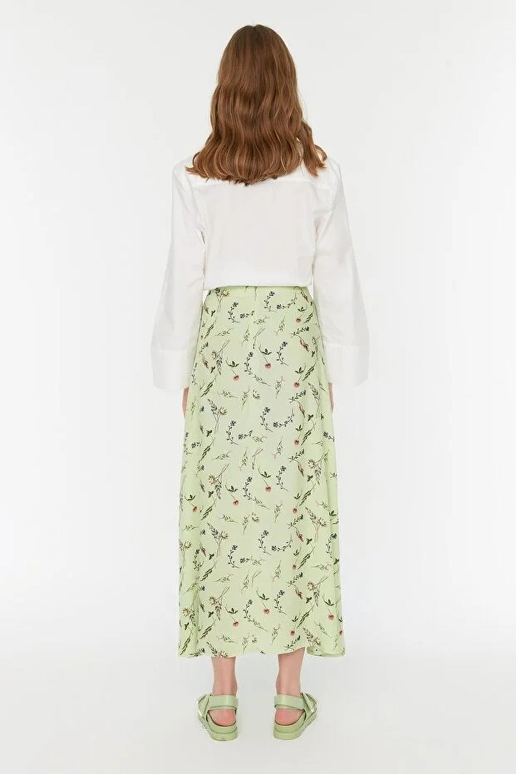 Patterned Bell-Shaped Skirt