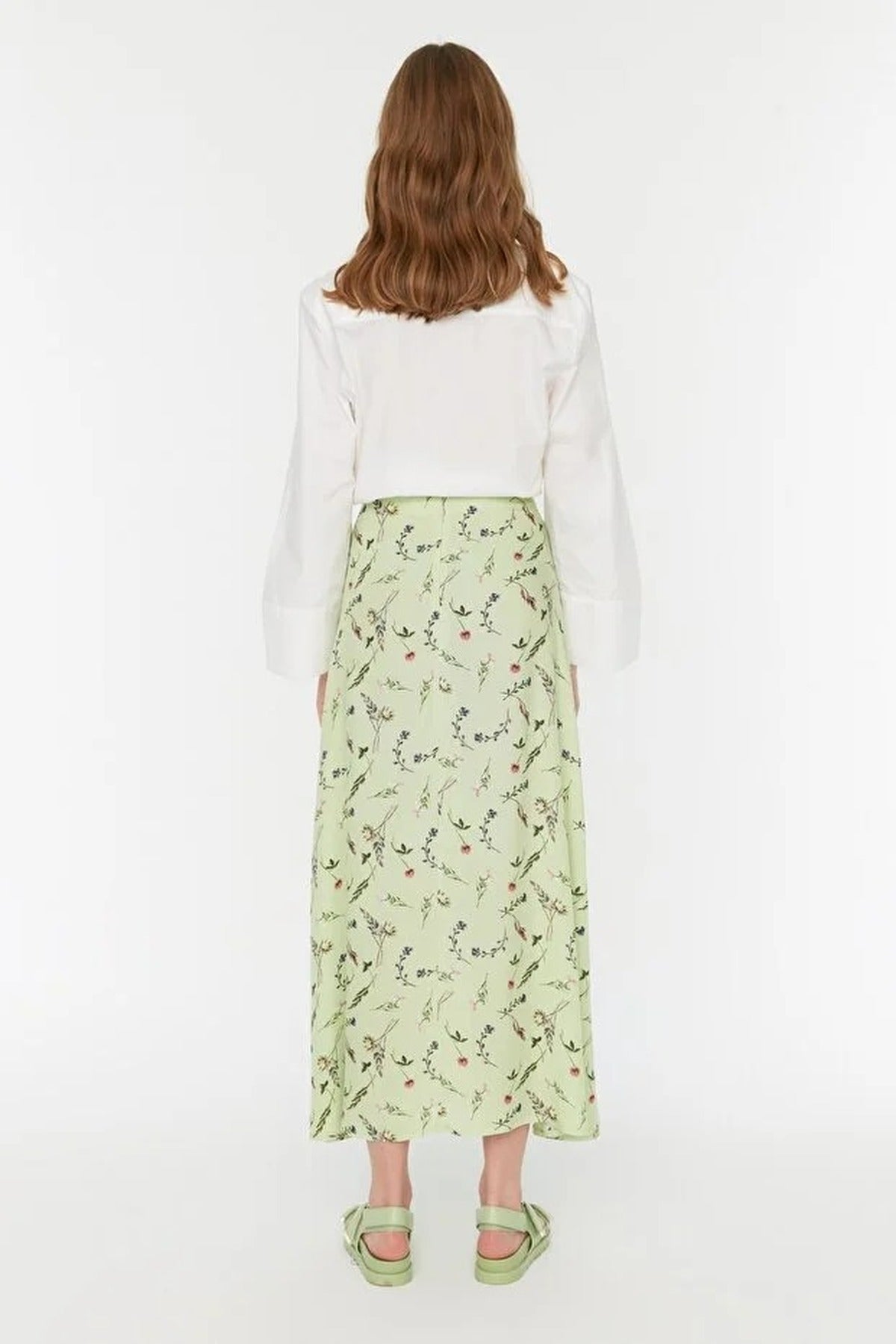 Patterned Bell-Shaped Skirt