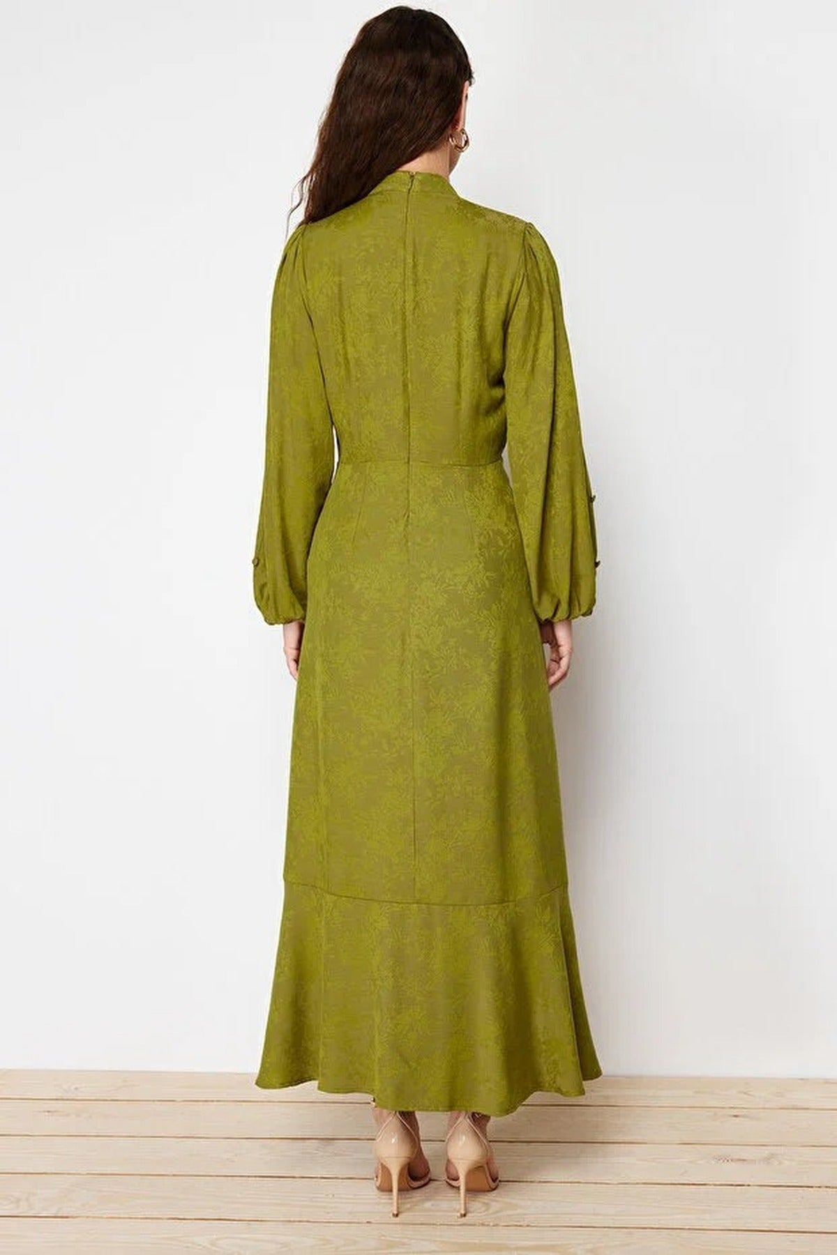 Jacquard Floral Woven Dress
