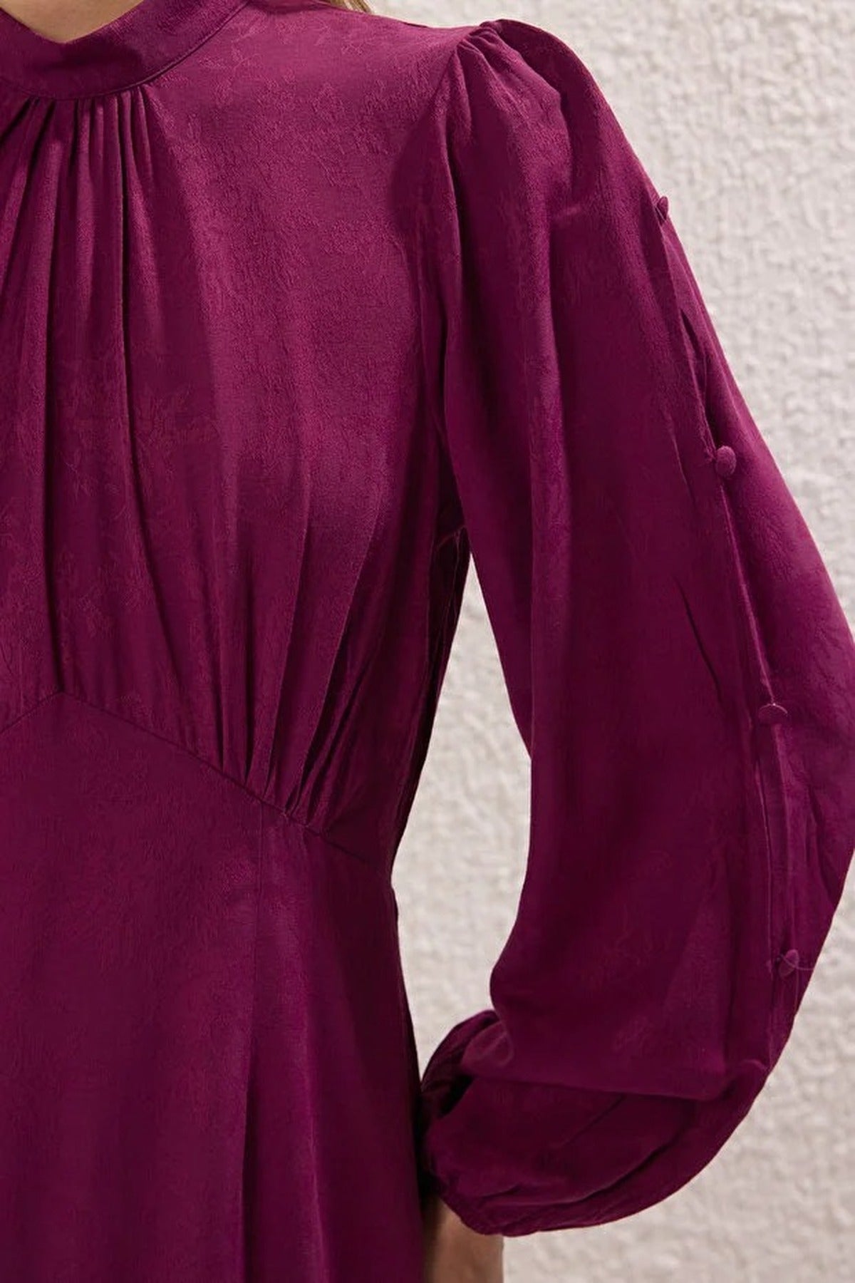 Jacquard Floral Woven Dress