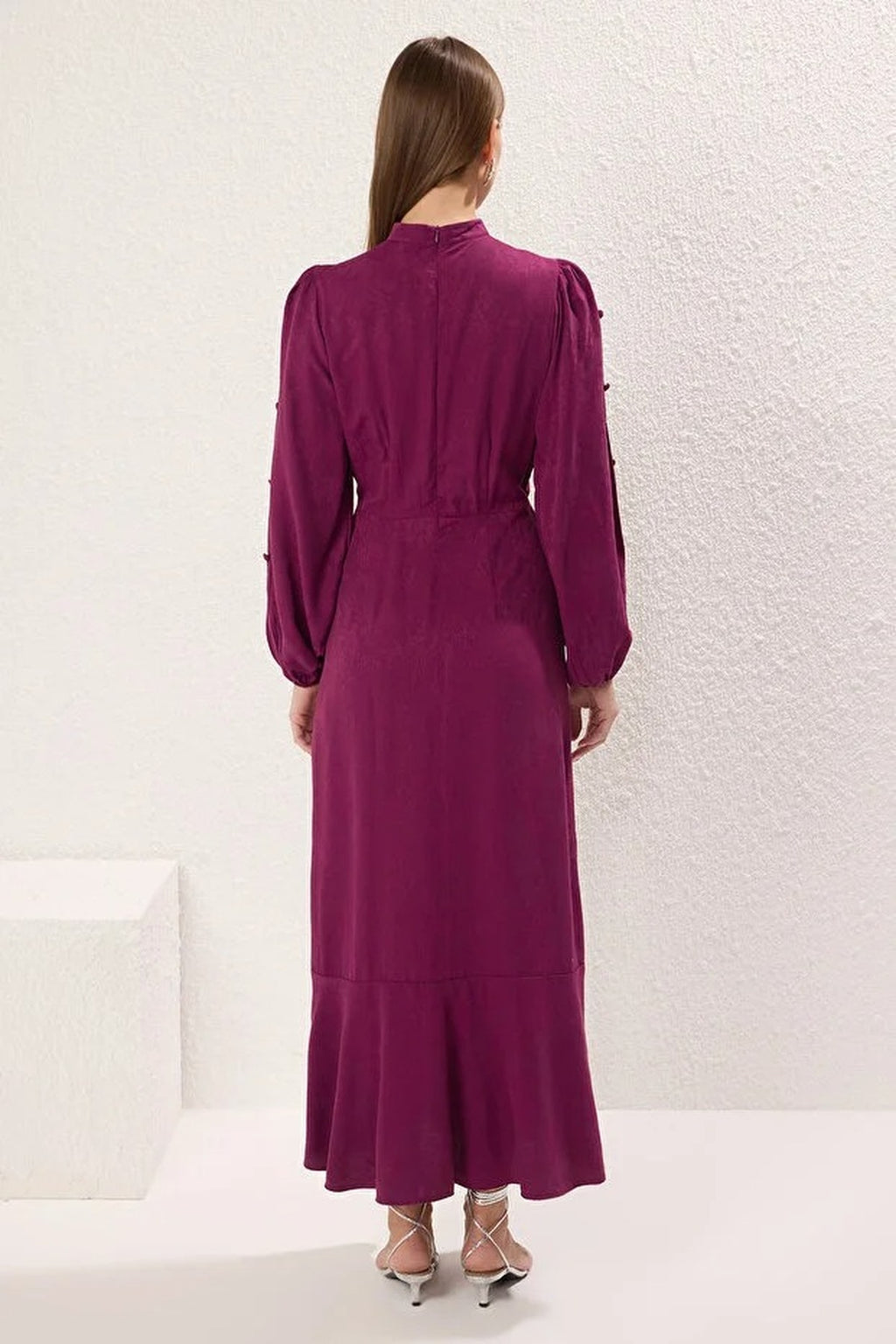 Jacquard Floral Woven Dress