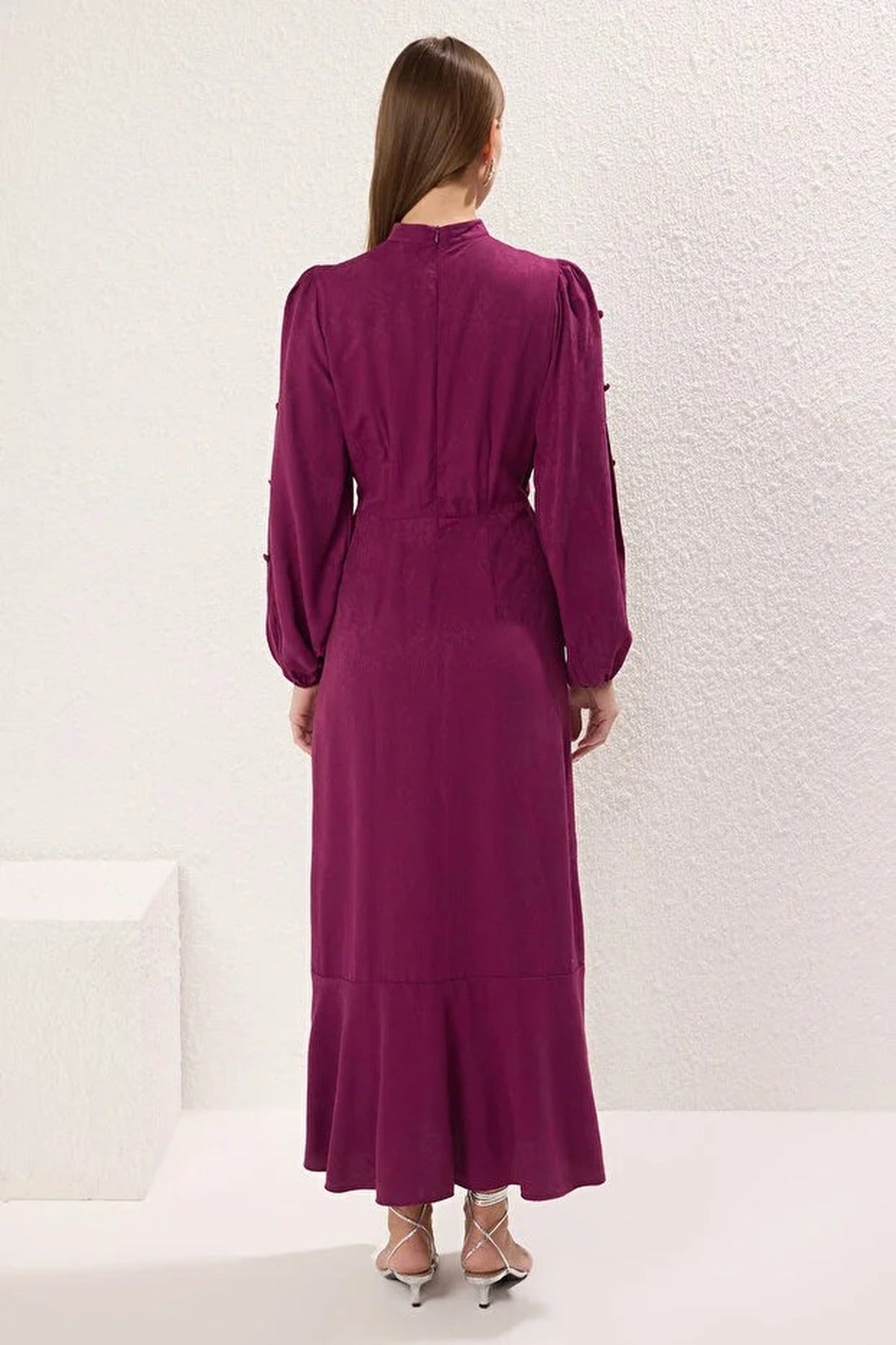 Jacquard Floral Woven Dress
