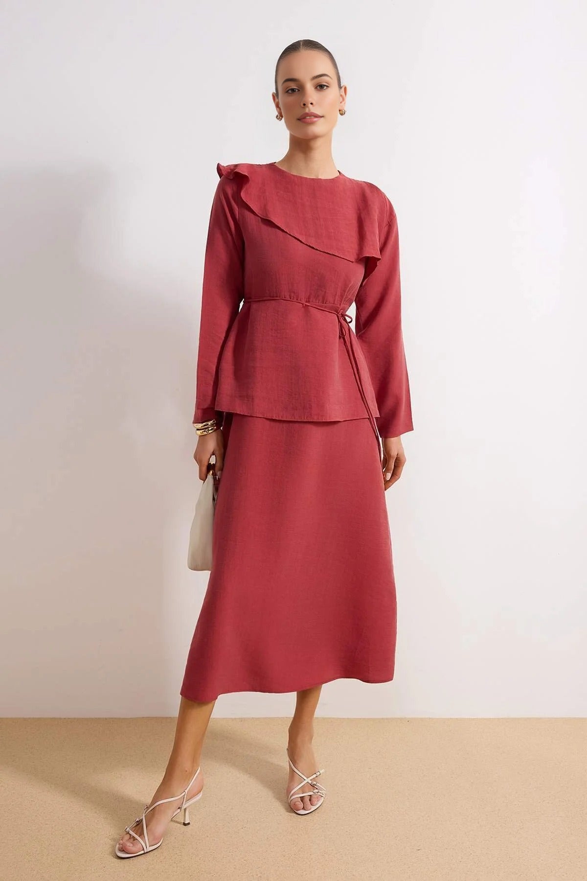 Belted Woven Dress