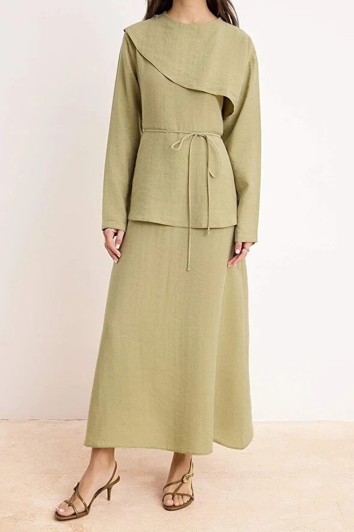 Belted Woven Dress