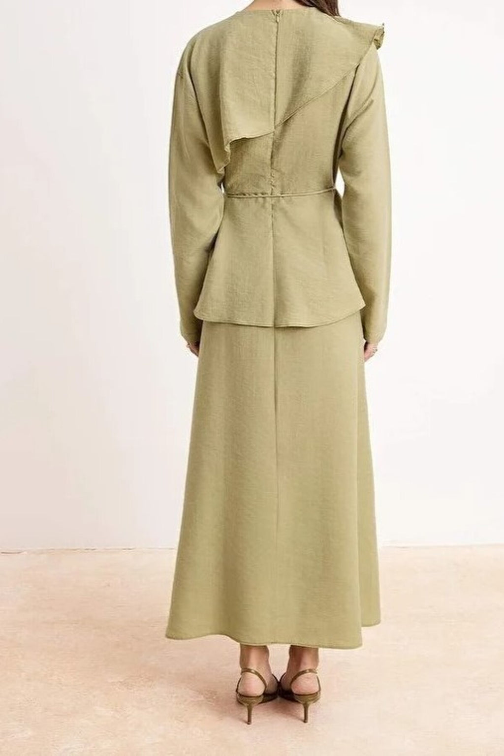 Belted Woven Dress