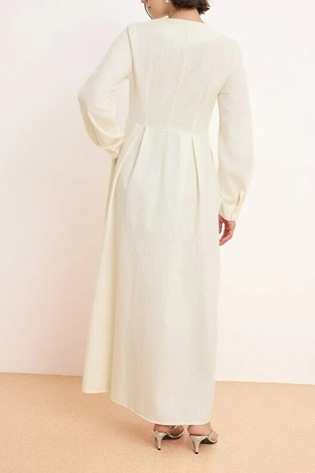 Unlined Plain Woven Dress