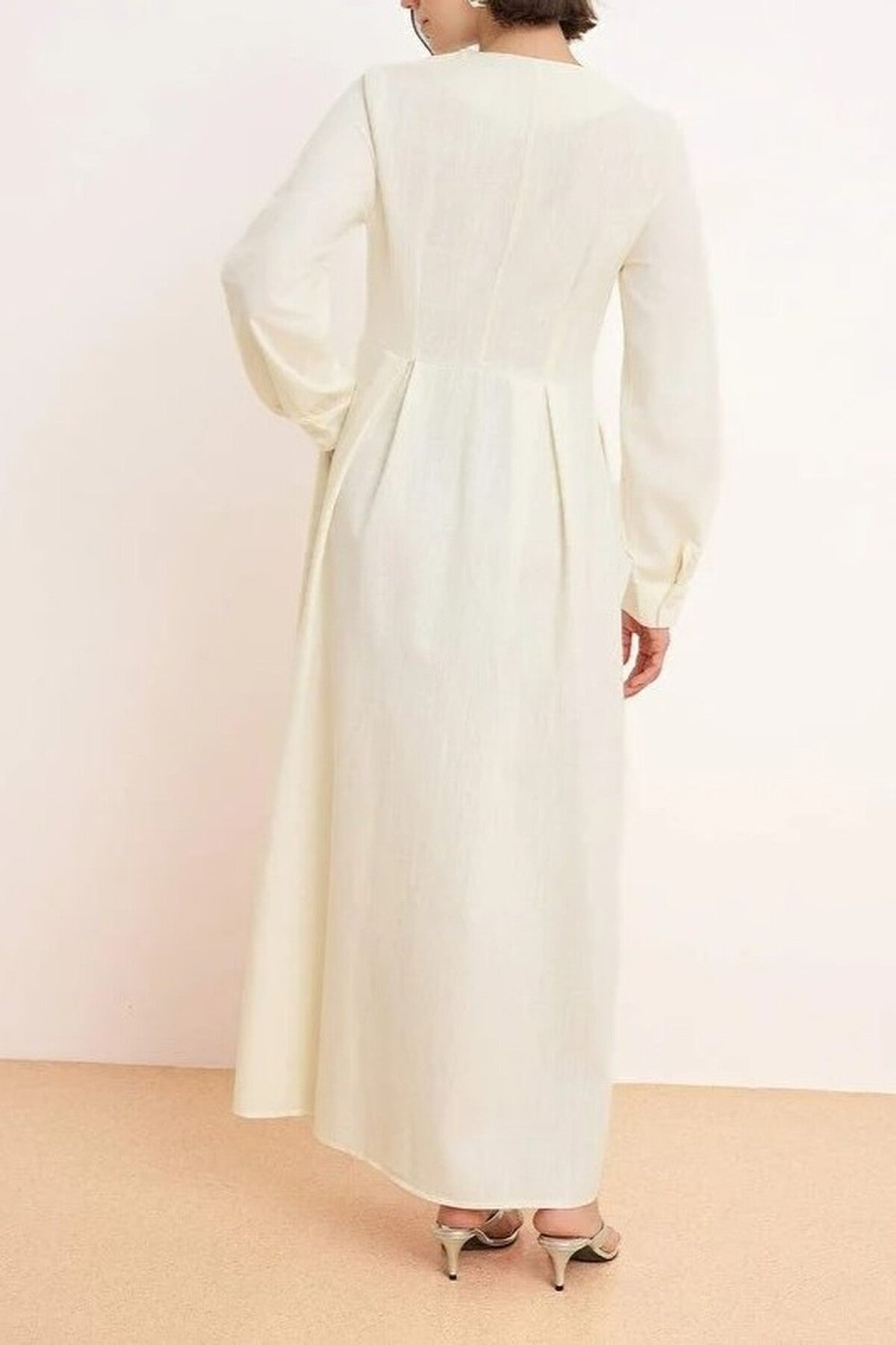 Unlined Plain Woven Dress