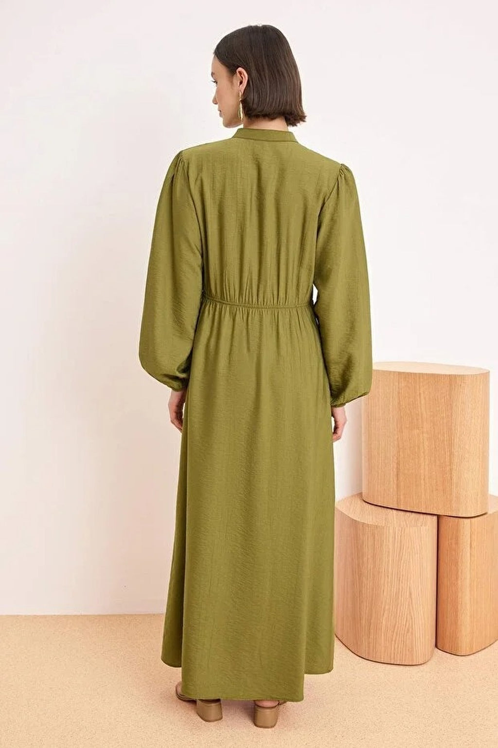 Unlined Plain Woven Dress
