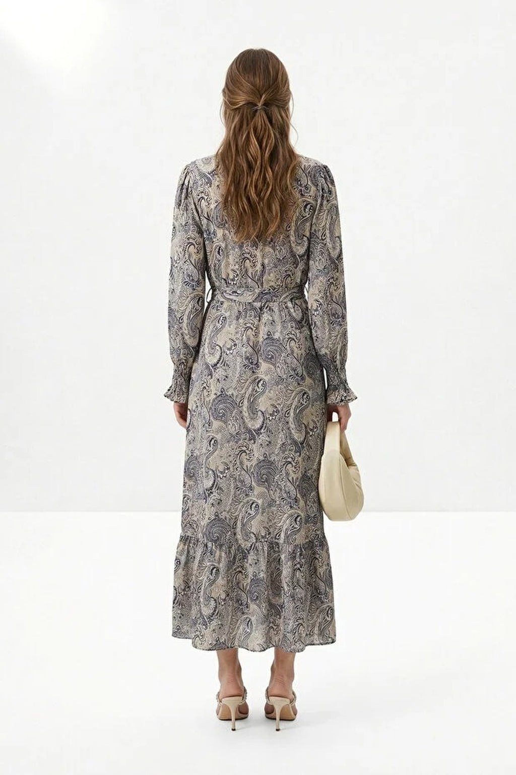 Shawl Pattern Woven Dress