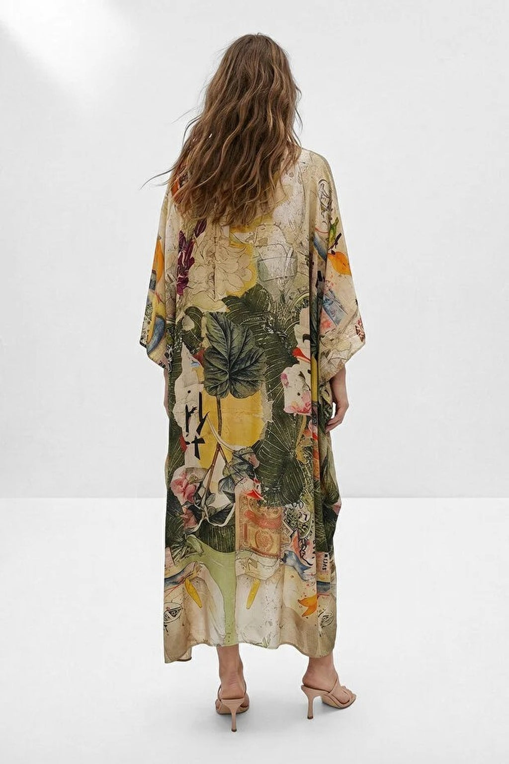 Tropical Patterned Woven Dress