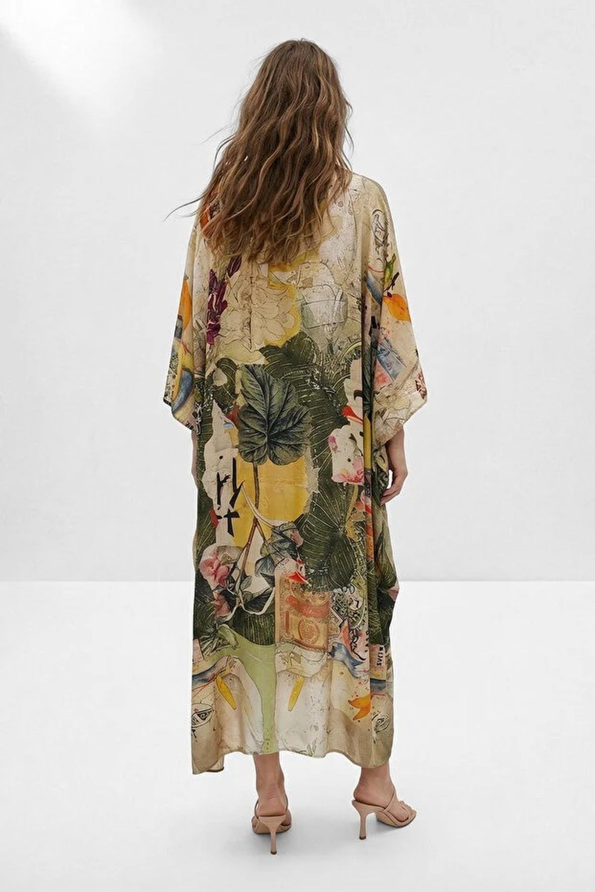 Tropical Patterned Woven Dress