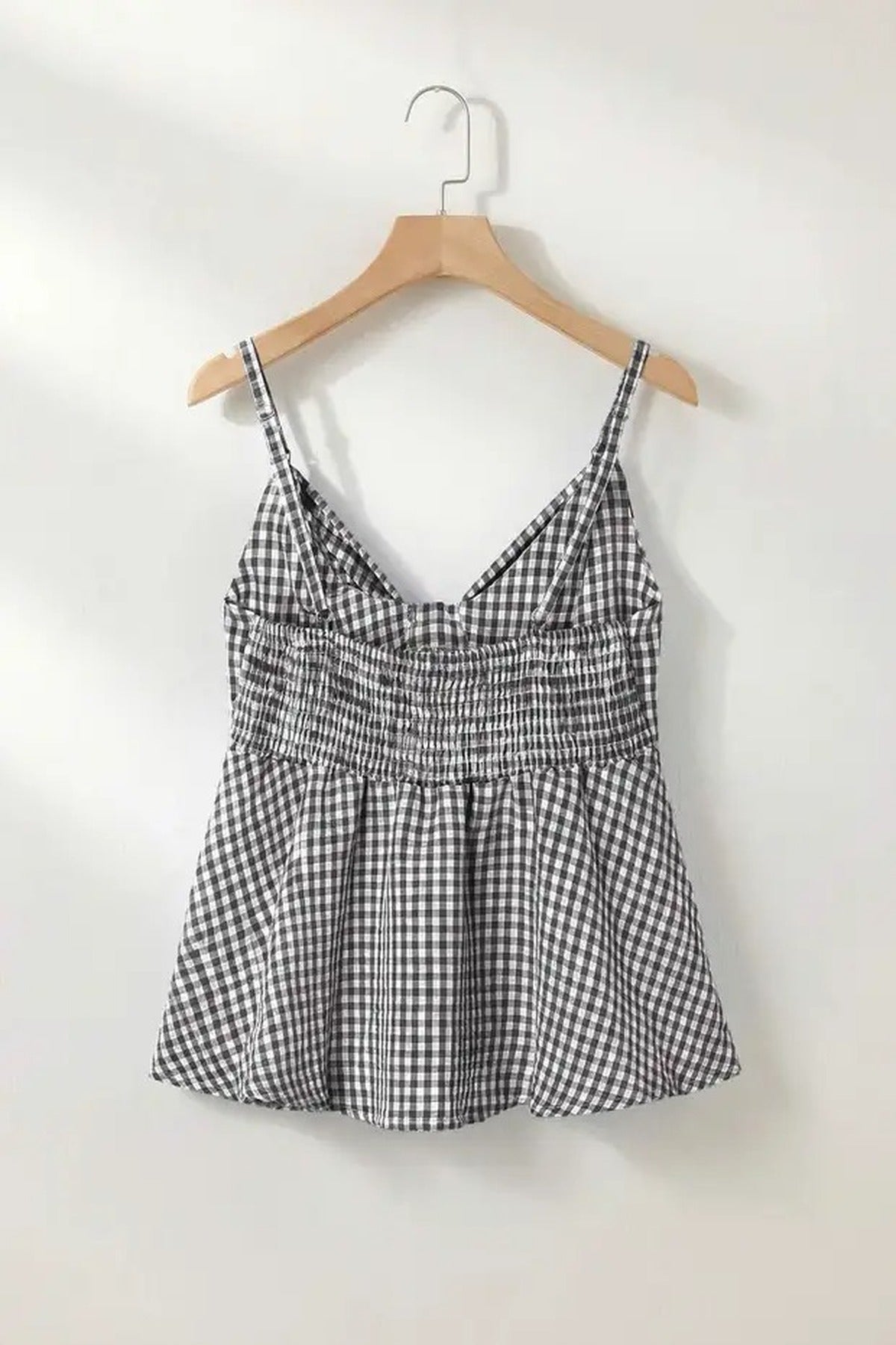 Bow Neck Strappy Woven Blouse