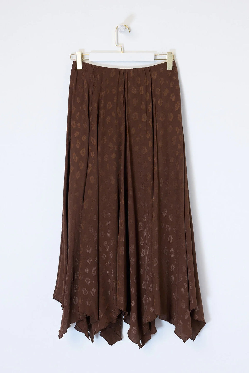 Jacquard Panelled Midi Skirt