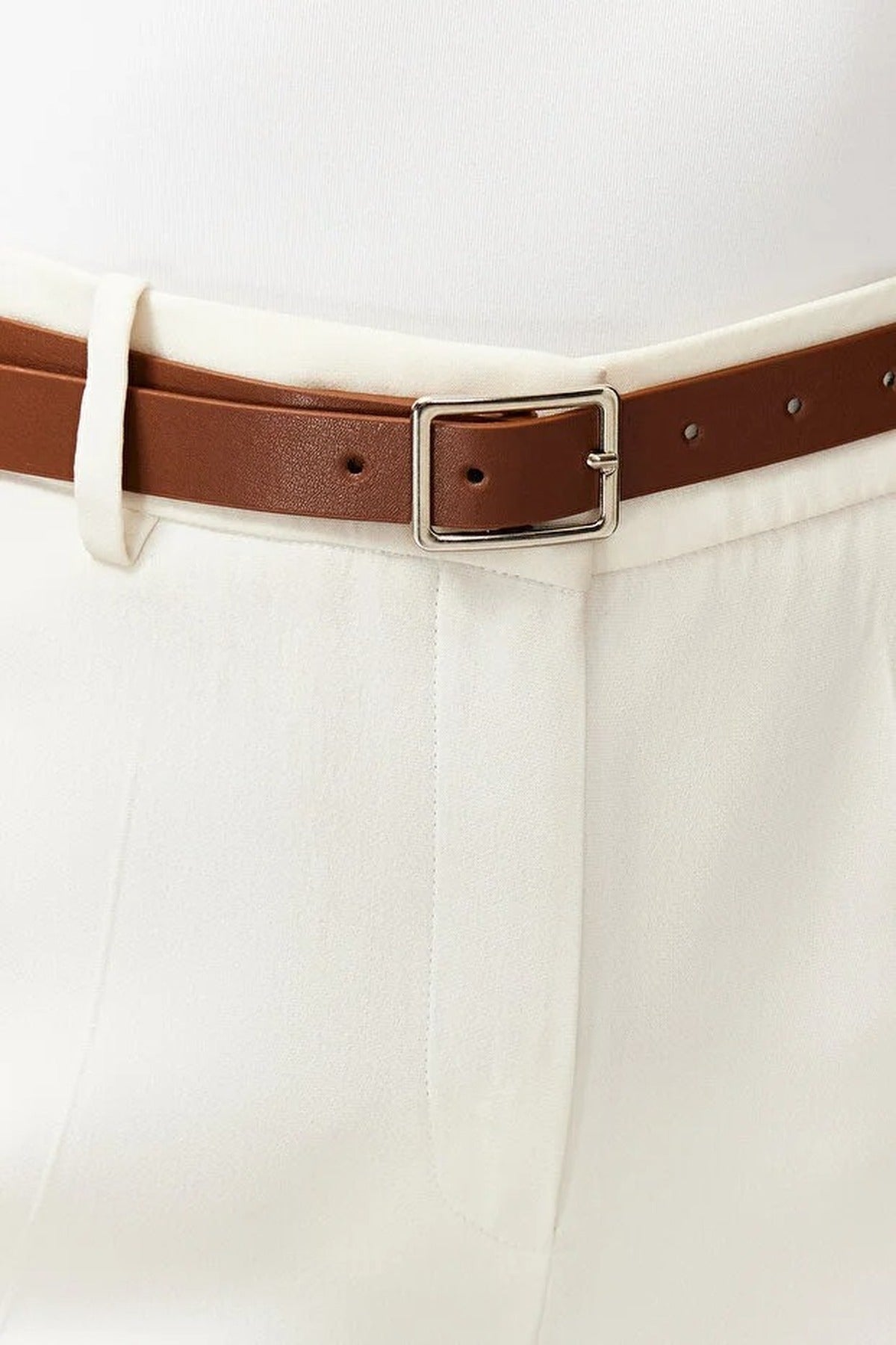 Double Pack Square Buckle Women's Belt