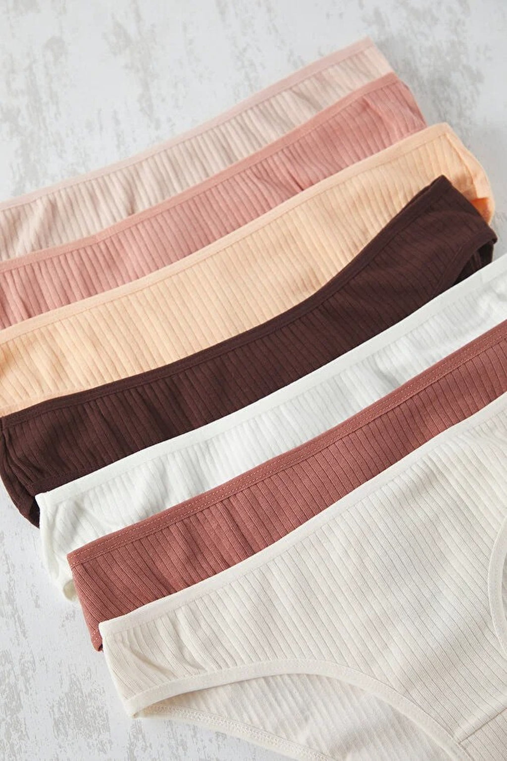 7-Pack Cotton Ribbed Classic Knit Panties