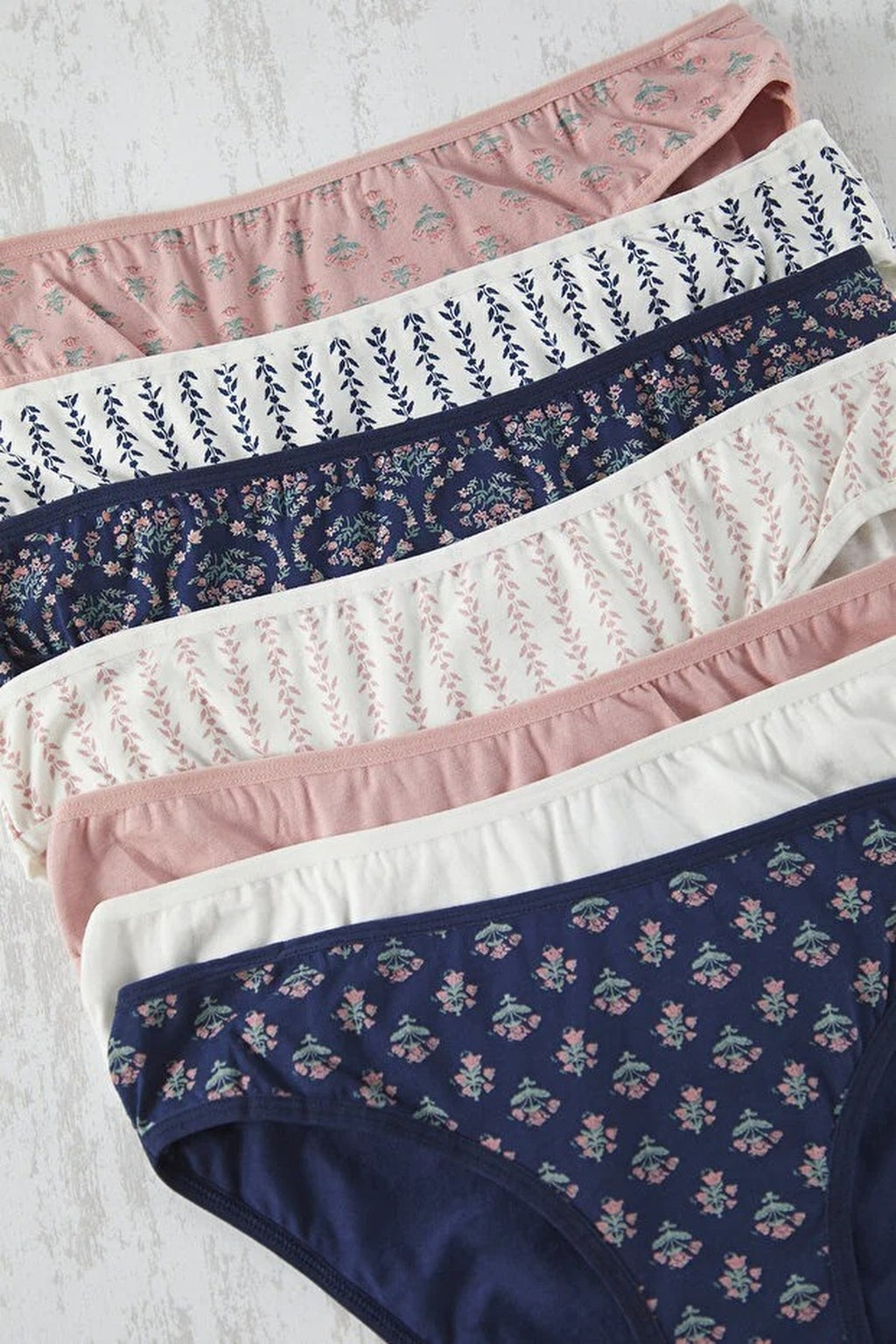 7-Pack Cotton Classic Knitted Panties with Slogan