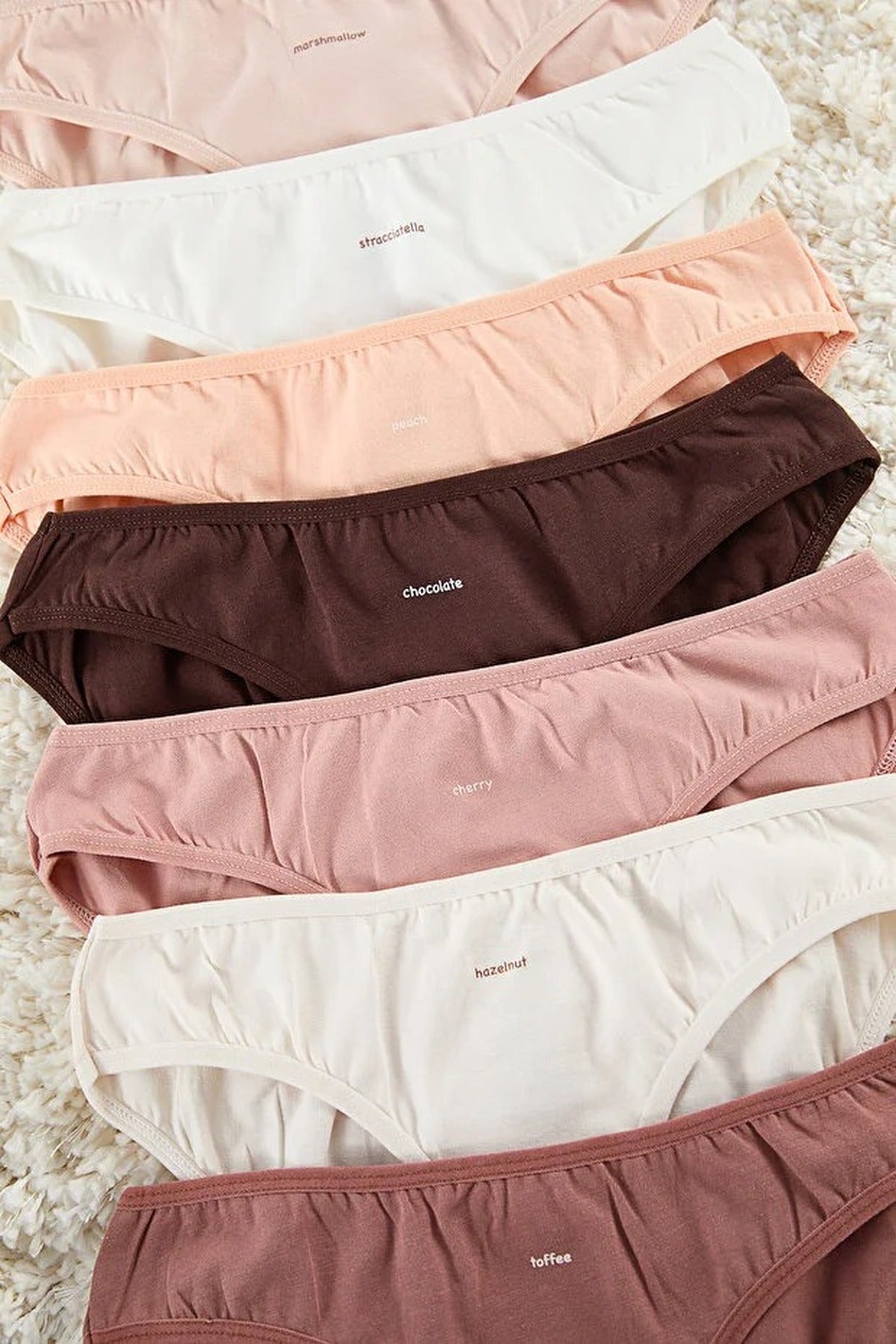 7-Pack Cotton Classic Knitted Panties with Slogan