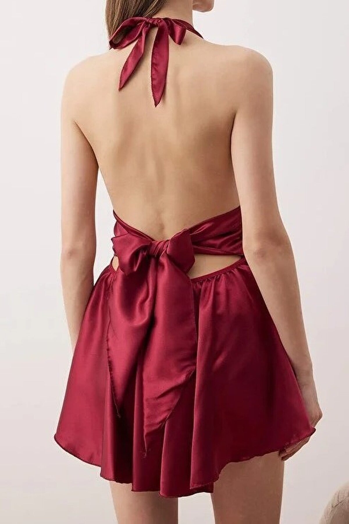 Lace Detail Satin Woven Nightdress
