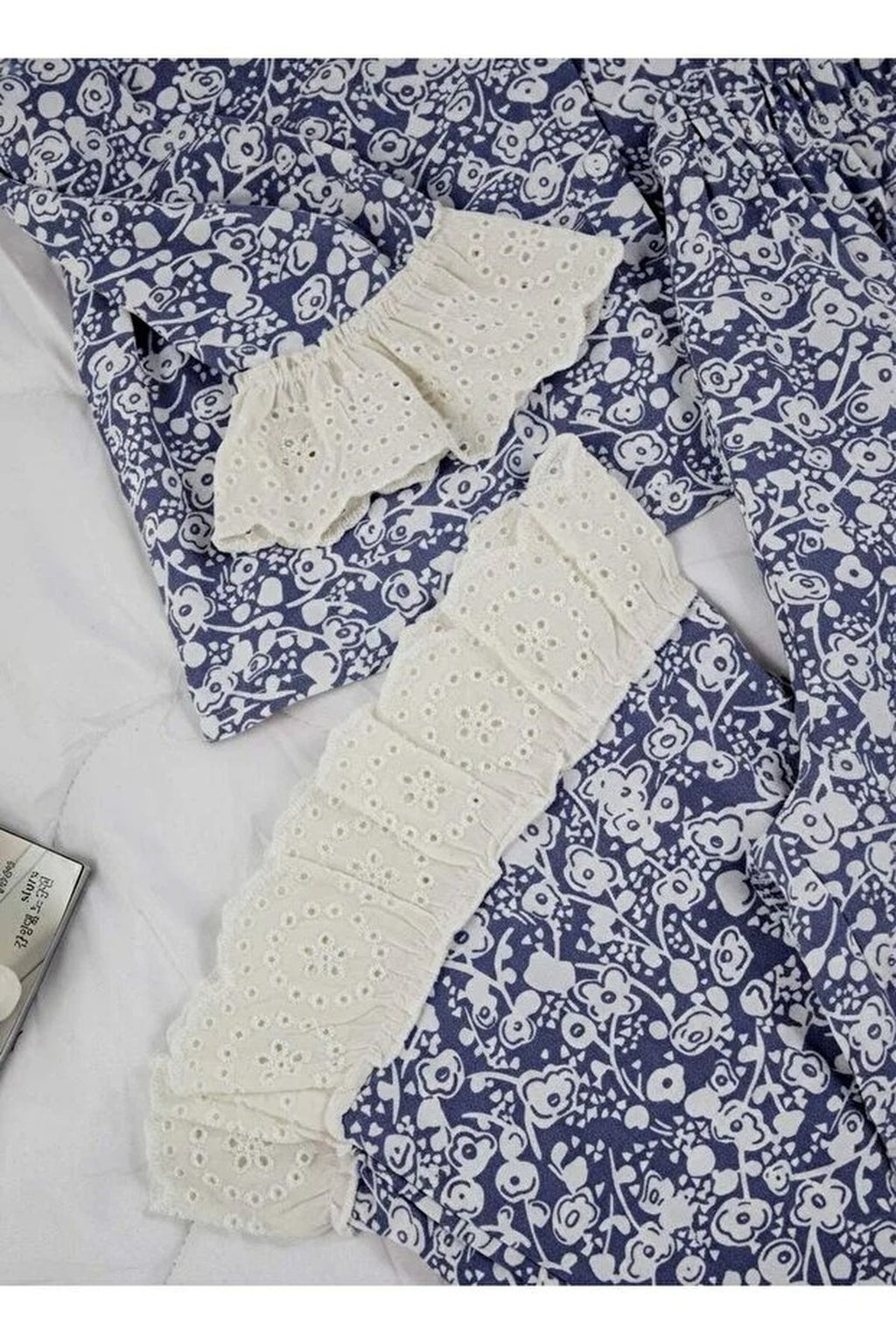 2-Piece Floral Viscose Woven Pajama Set