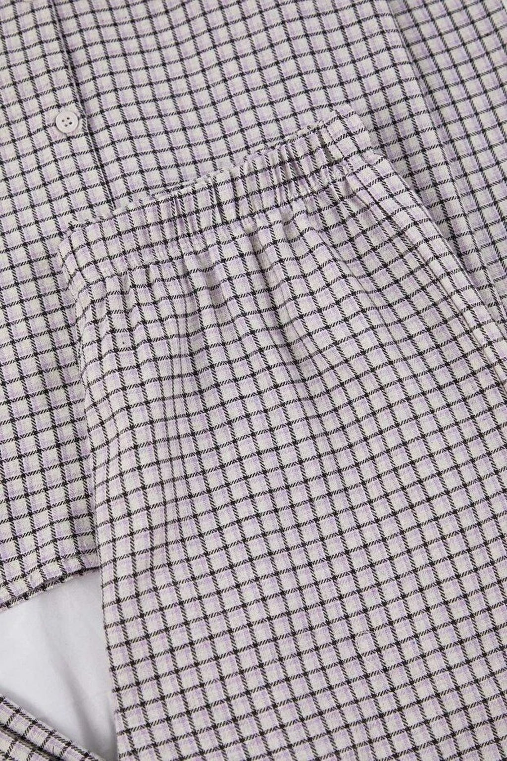 2-Piece Cotton Winter Plaid Flannel Woven Pajama Set