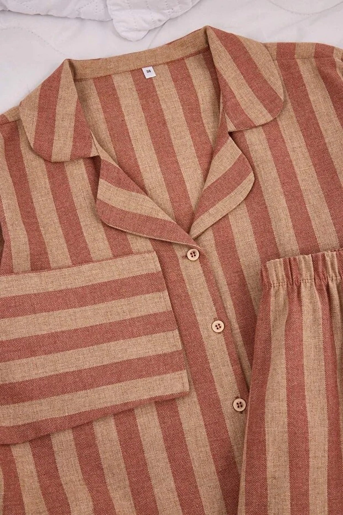 2-Piece Cotton Winter Plaid Flannel Woven Pajama Set