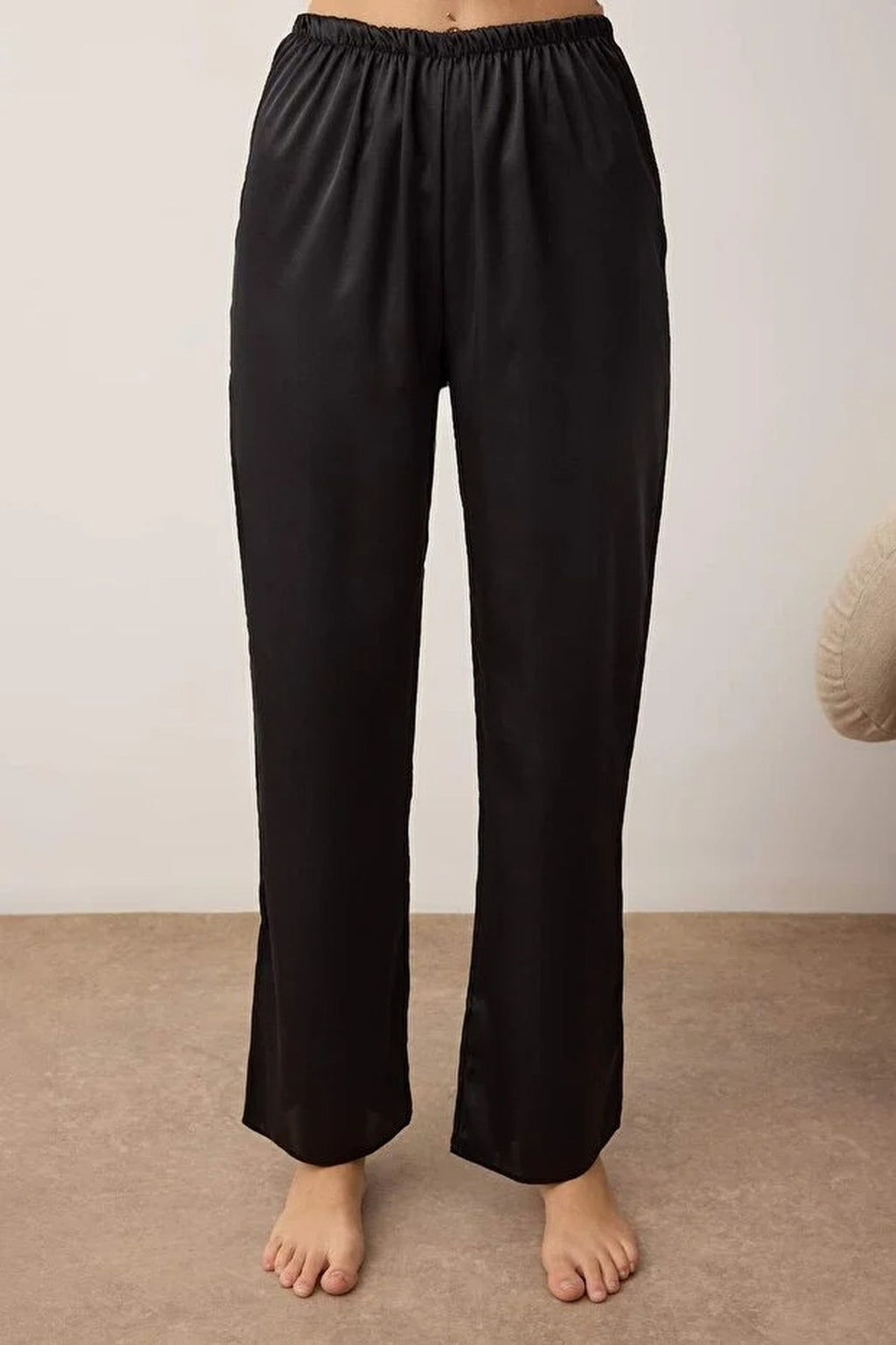 3-Piece Bridal Set Satin Woven Pajama Set