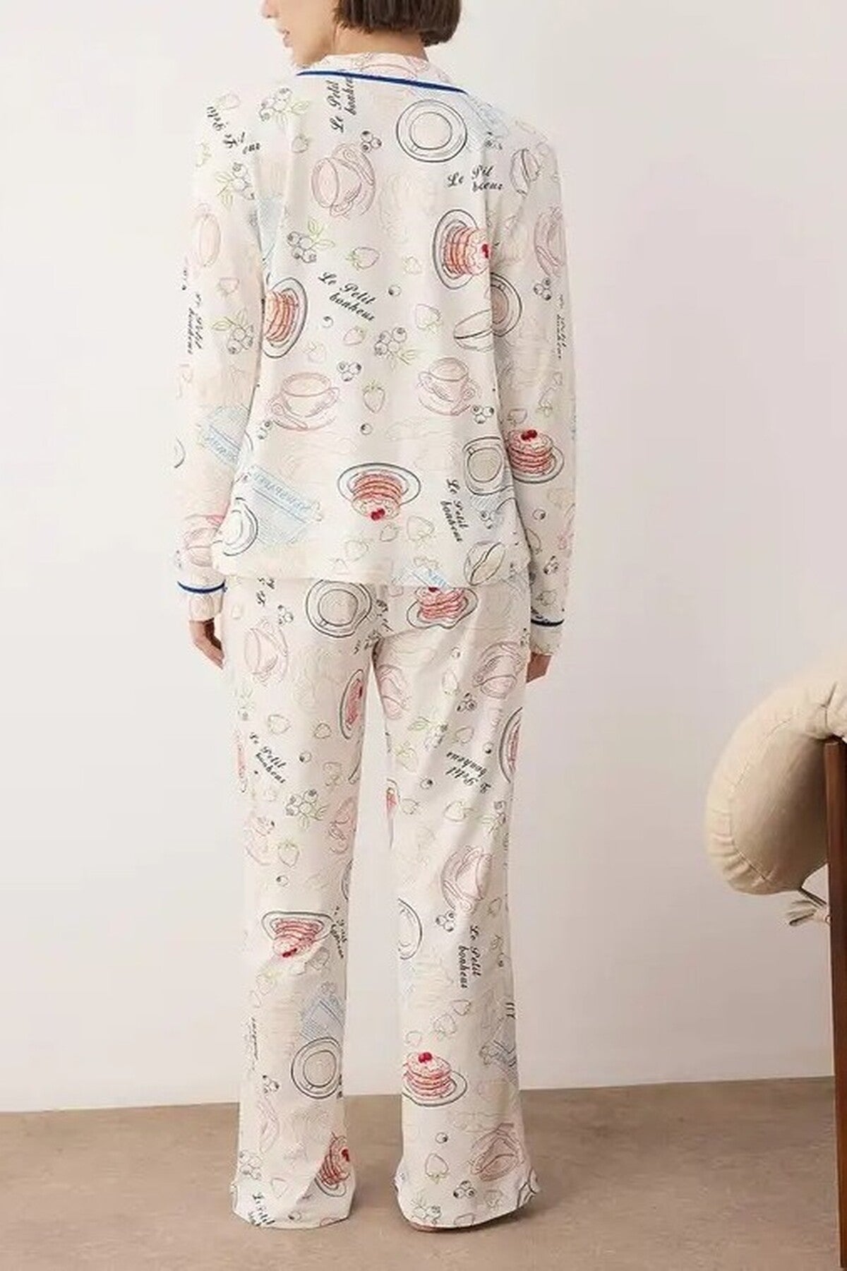 2-Piece 100% Cotton Printed Knitted Pajama Set
