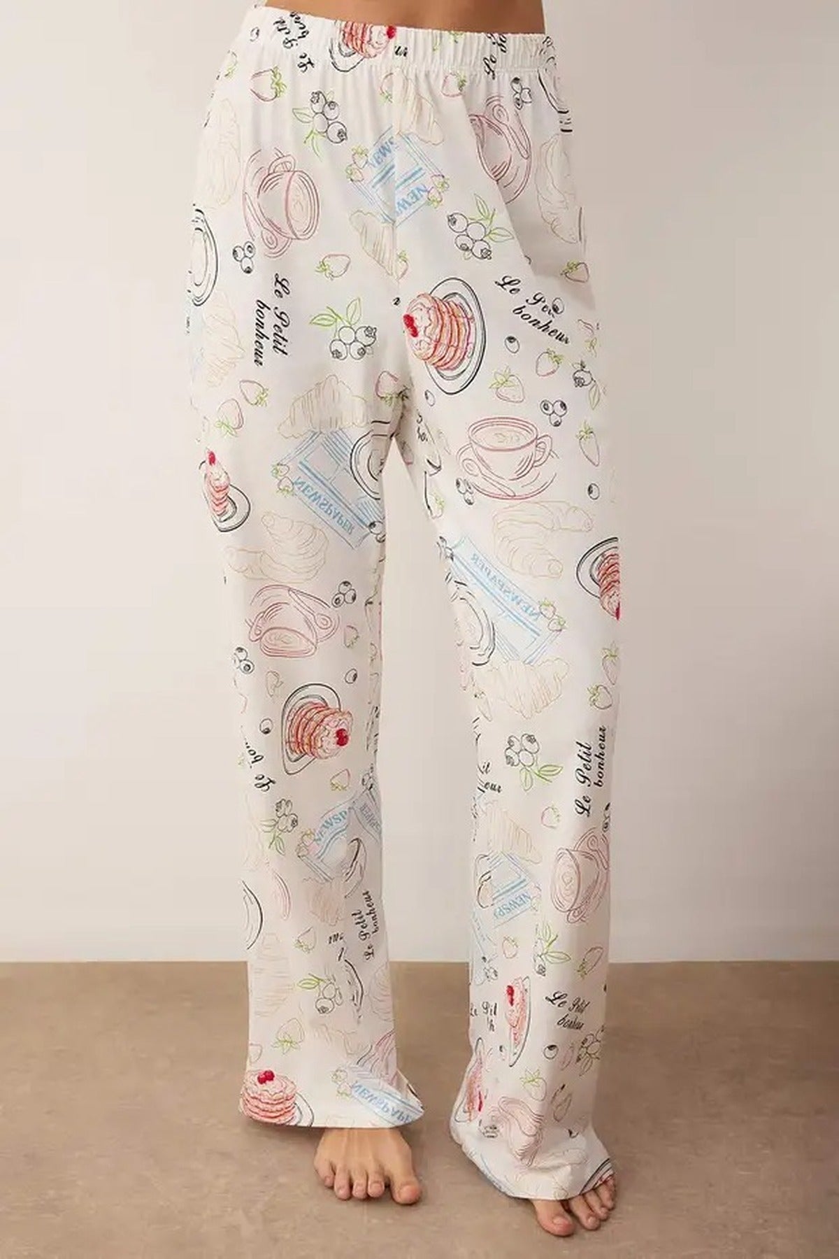 2-Piece 100% Cotton Printed Knitted Pajama Set