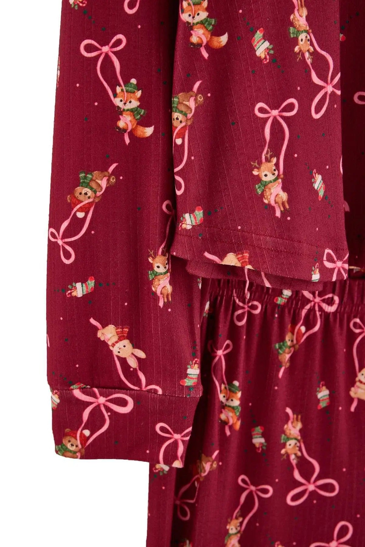 Baby Collar Frill Detail Long Sleeve Pyjama Set