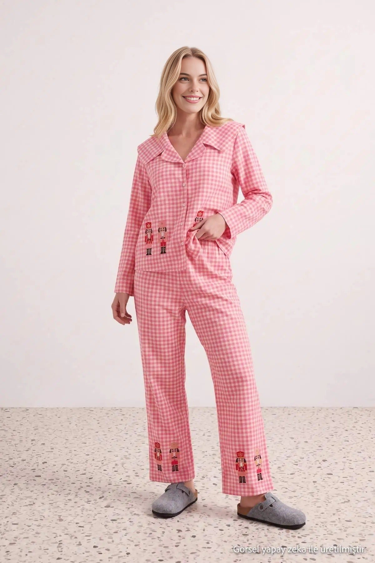 Long Sleeve Open Neck Shirt and Trouser Set
