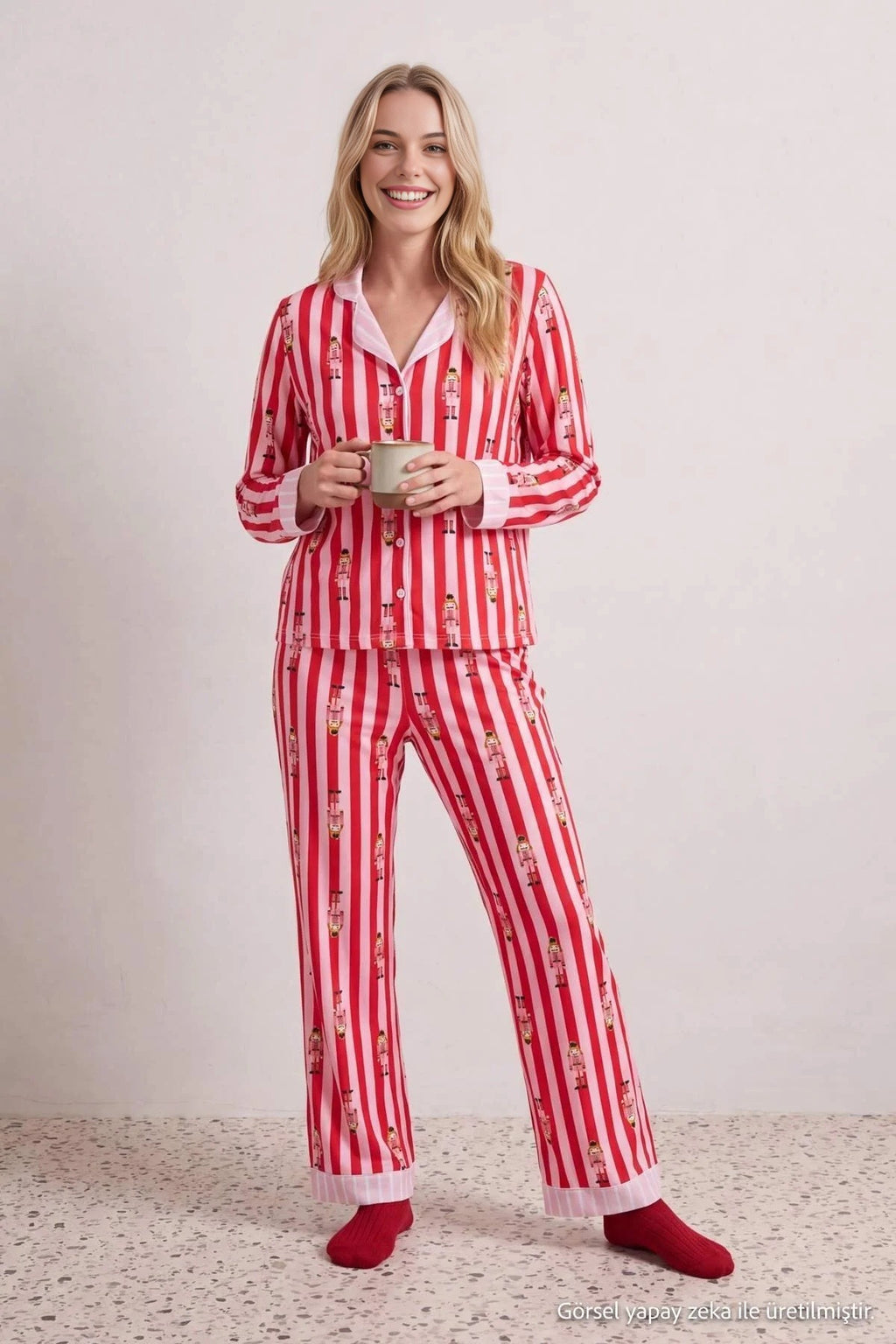Christmas Toy Soldier Long Sleeve Shirt and Trouser Pyjama Set